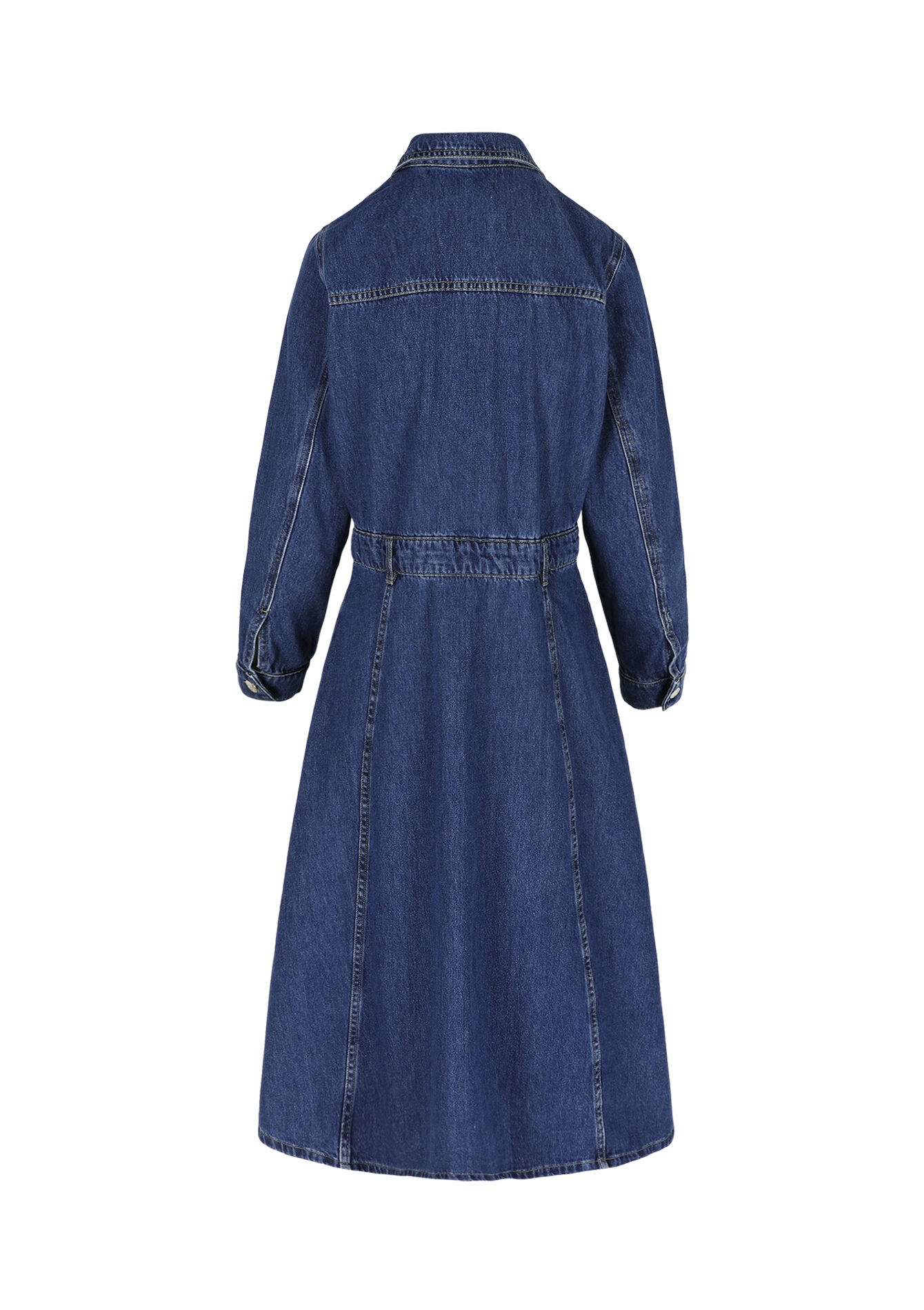 Jeans overhemdjurk - DARK BLUE - 08104176_0501