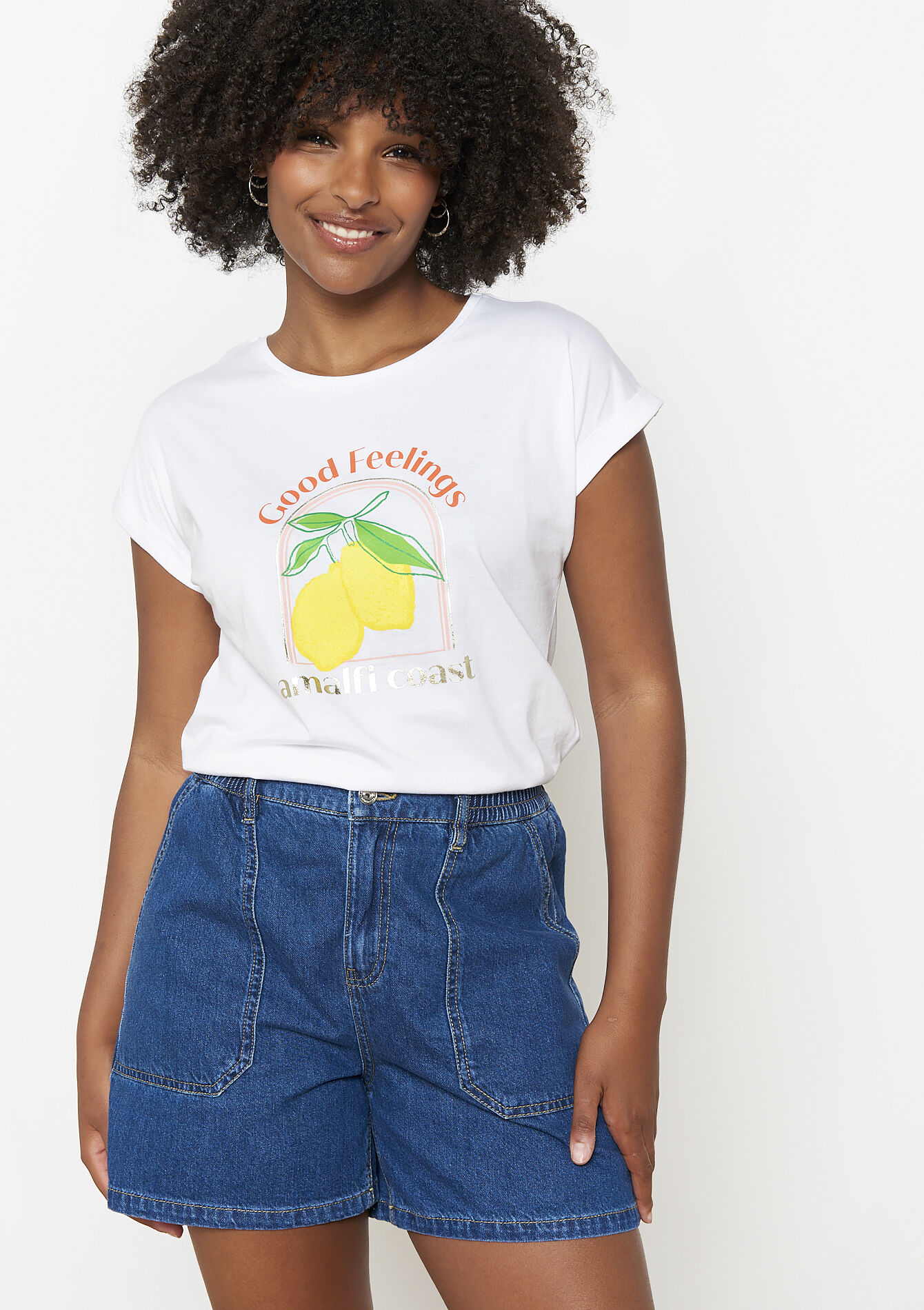 T-shirt met artwork, T-shirt met artwork - WHITE ALYSSUM - 02301643_2502