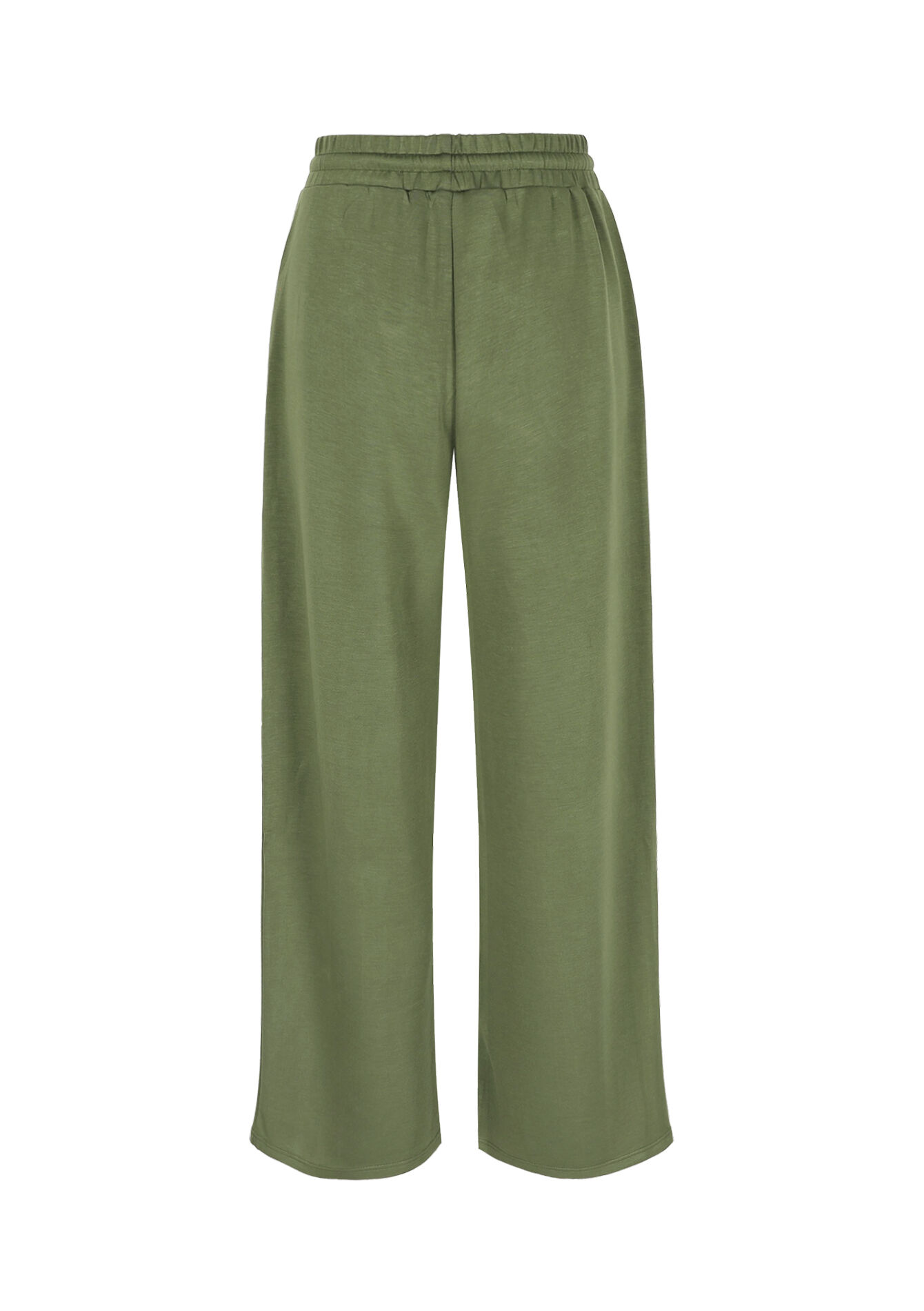 Wijde joggingbroek van modal, Wijde joggingbroek van modal - KHAKI MED - 15100405_4327