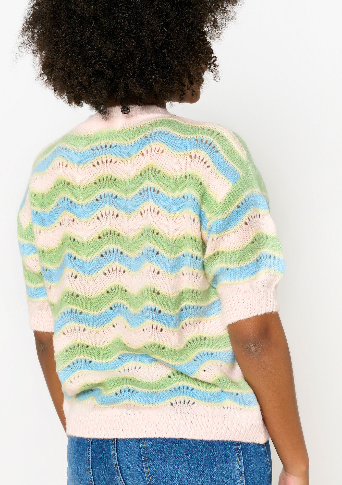 Pullover with color block, Pullover with color block - NUDE PINK - 04006876_1301