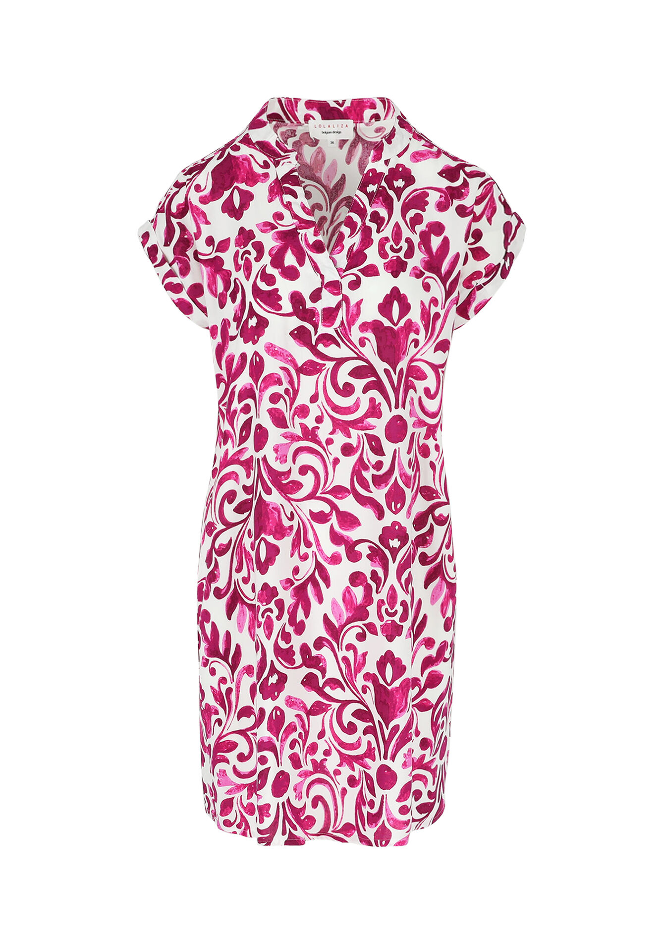 Graphic fluid dress - VIOLINE - 08103887_2576