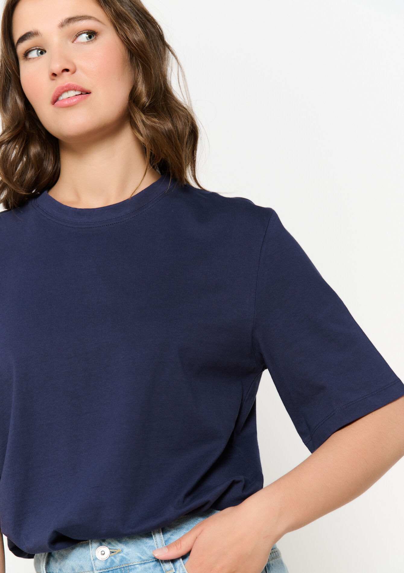 T-shirt en jersey, T-shirt en jersey - NAVY BASIC - 02301709_2723