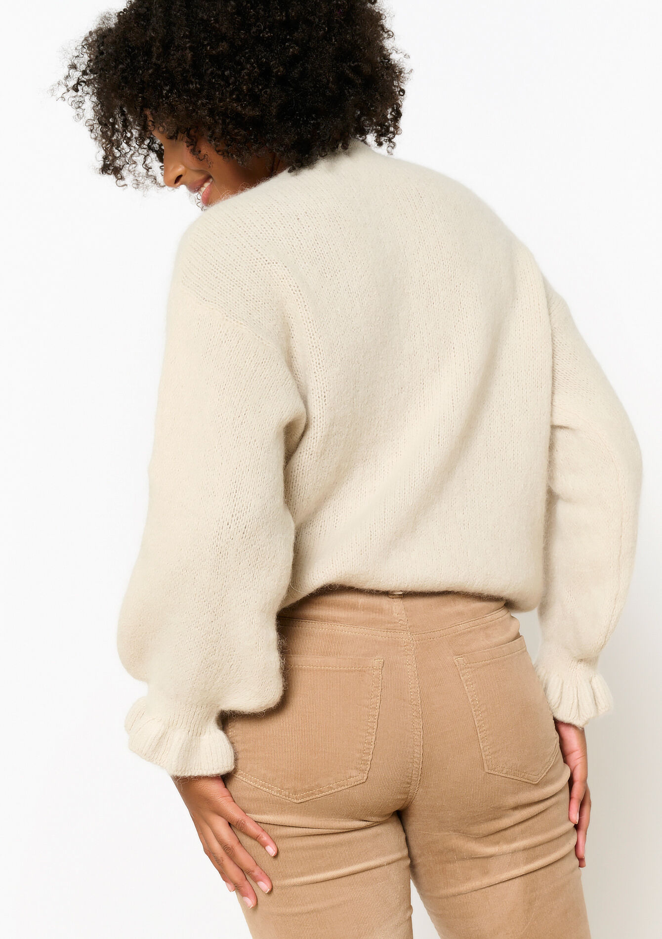 Alpaca cardigan met franjes, Alpaca cardigan met franjes - LT BEIGE - 04101200_2527