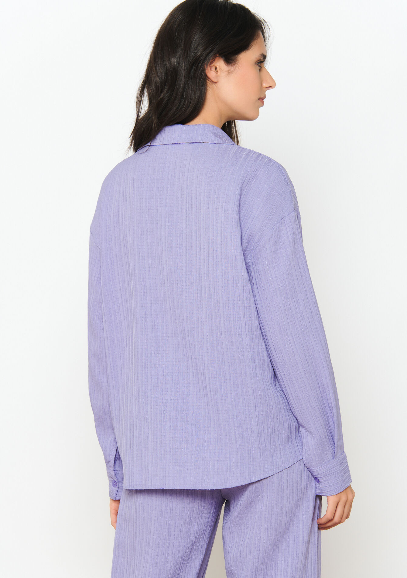 Textured shirt, Textured shirt - LILAC BRIGHT - 05702477_2578