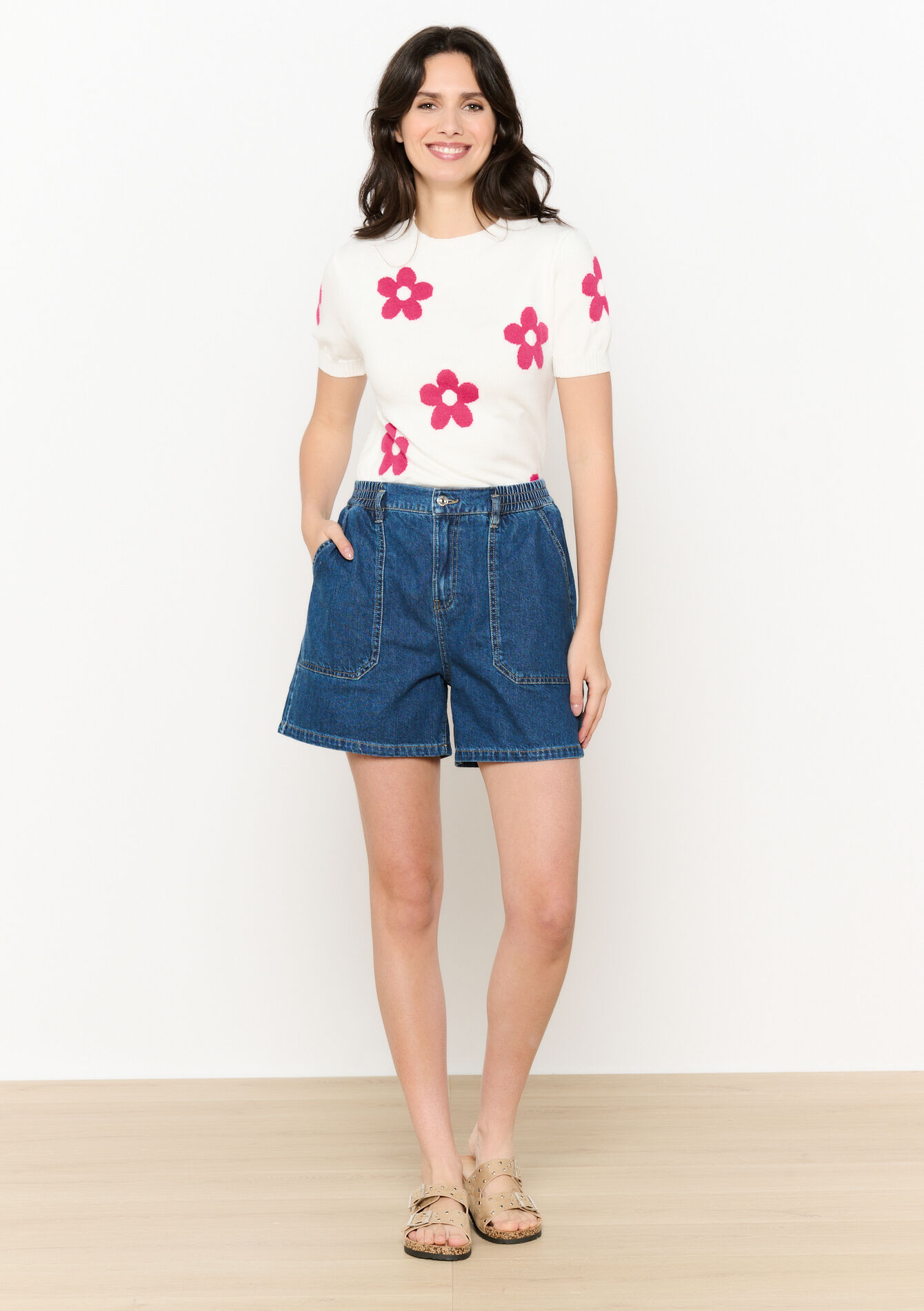 Pull en jacquard à fleurs, Pull en jacquard à fleurs - OFFWHITE - 04006882_1001