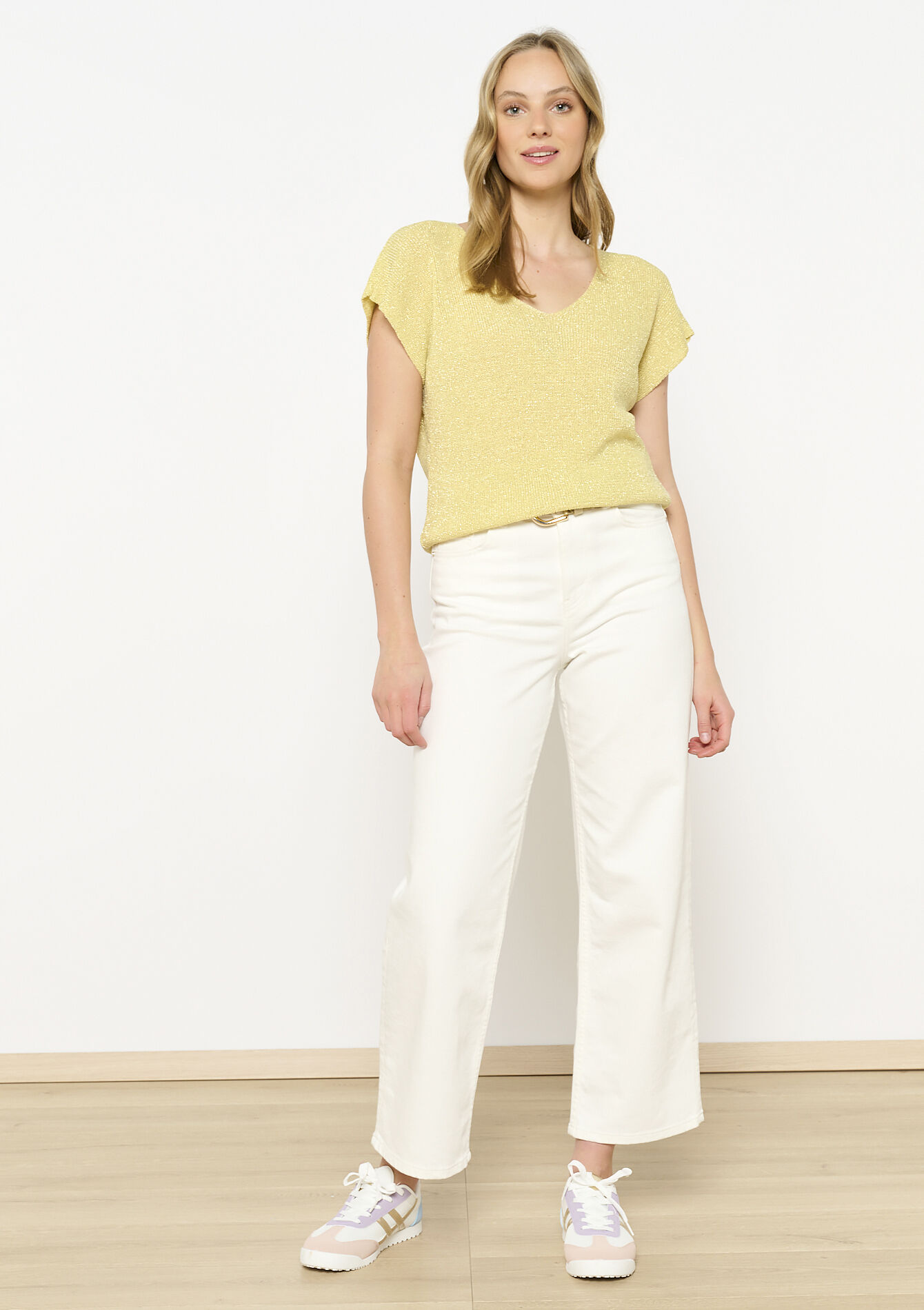 Débardeur en maille fine, Débardeur en maille fine - LIGHT YELLOW - 04006963_5002