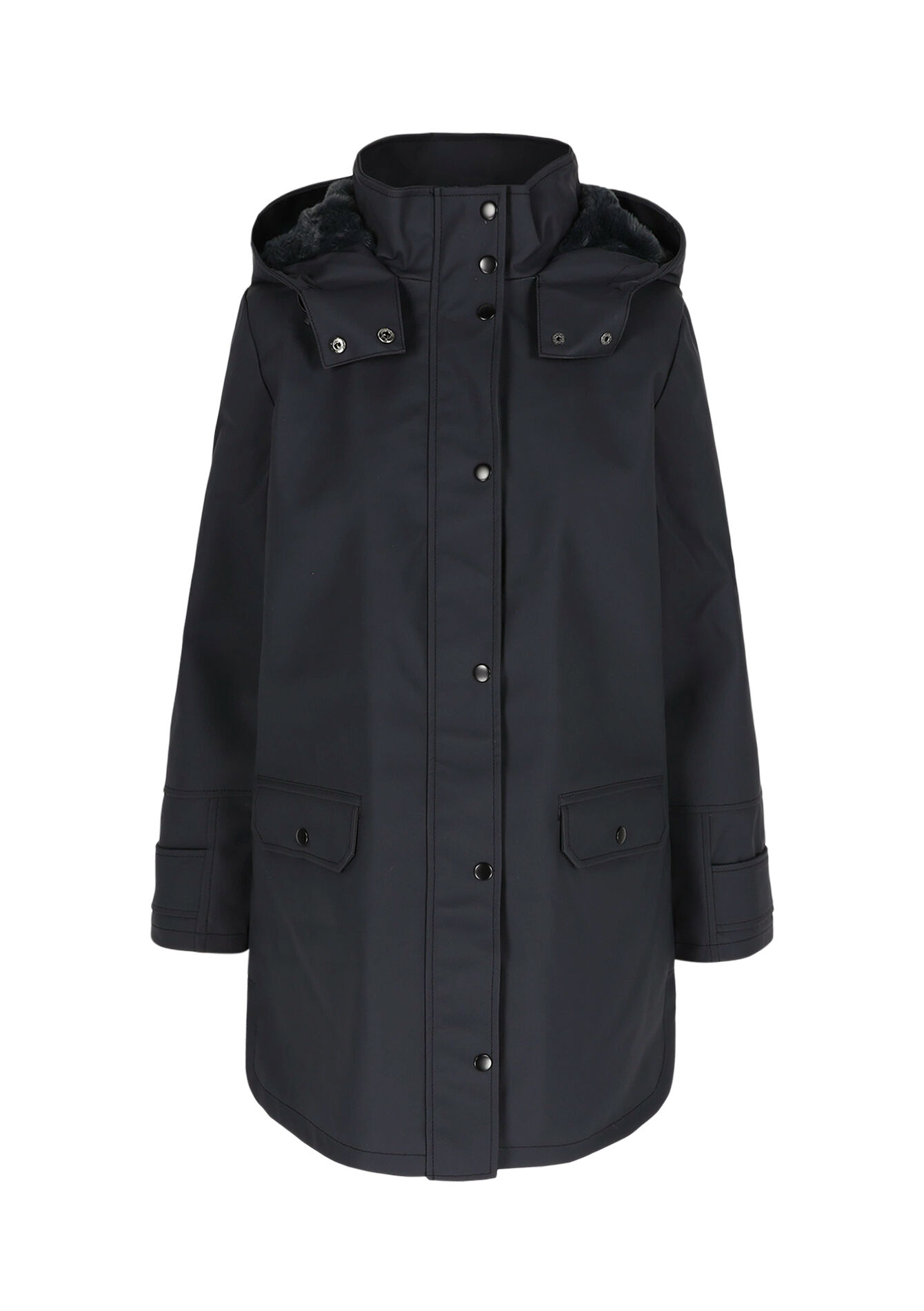 Waterdichte parka met kap - BLACK - 23000741_1119