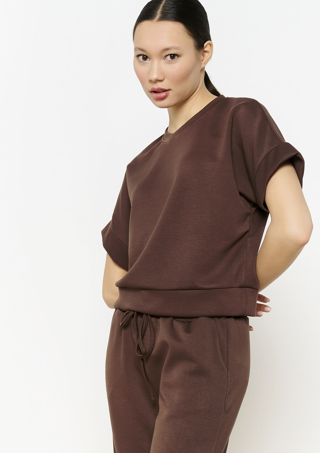 Sweatshirt, Sweatshirt - CHOCOLATE - 15100315_3715