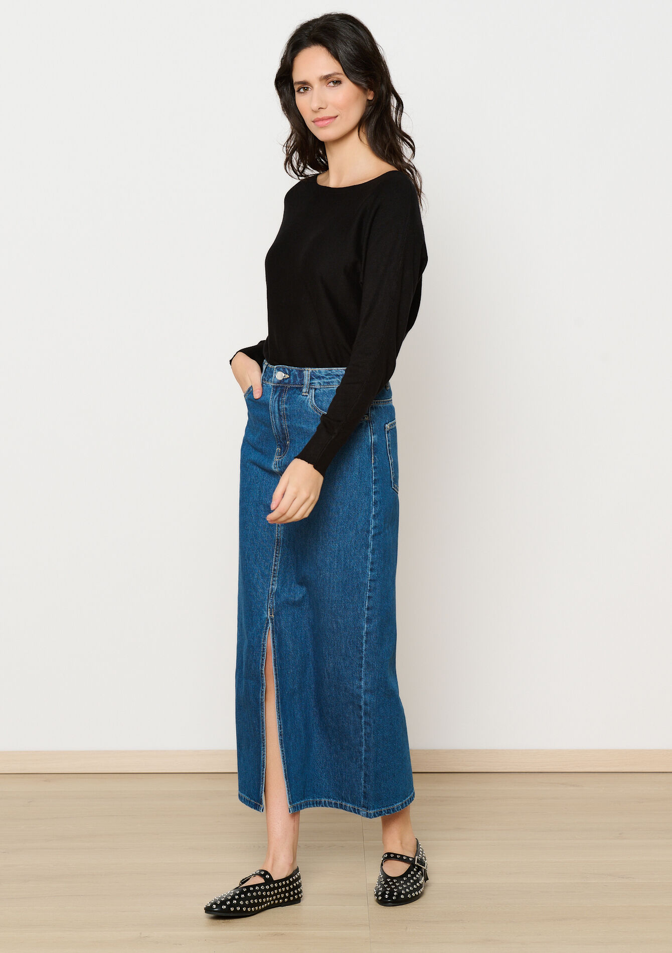 Pull à manches chauve-souris, Pull à manches chauve-souris - BLACK - 1111940