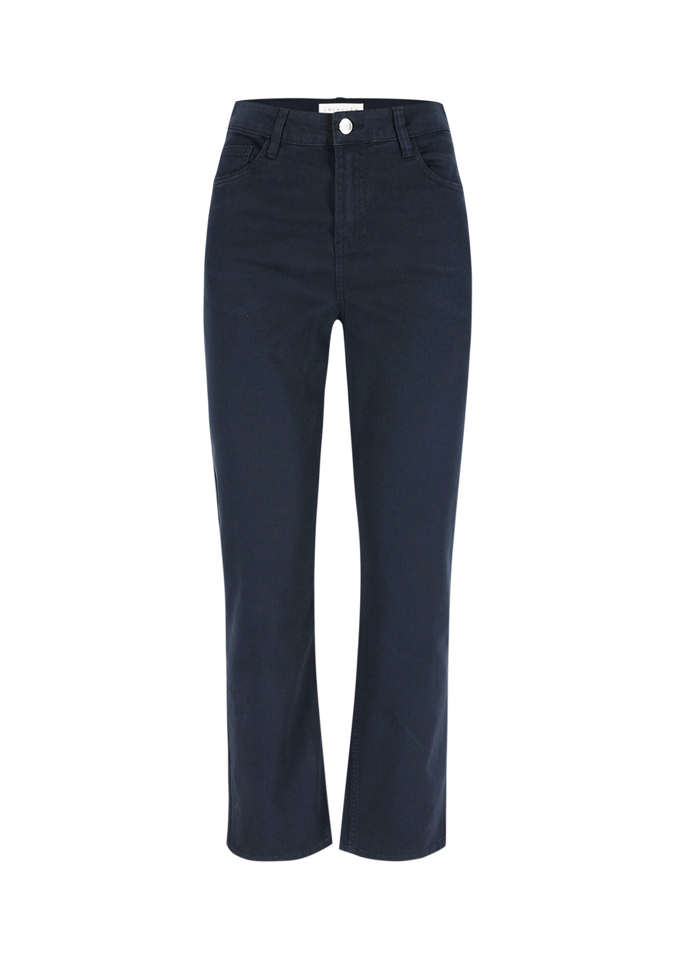 Broek met hoge taille, Broek met hoge taille - NAVY BASIC - 06004556_2723