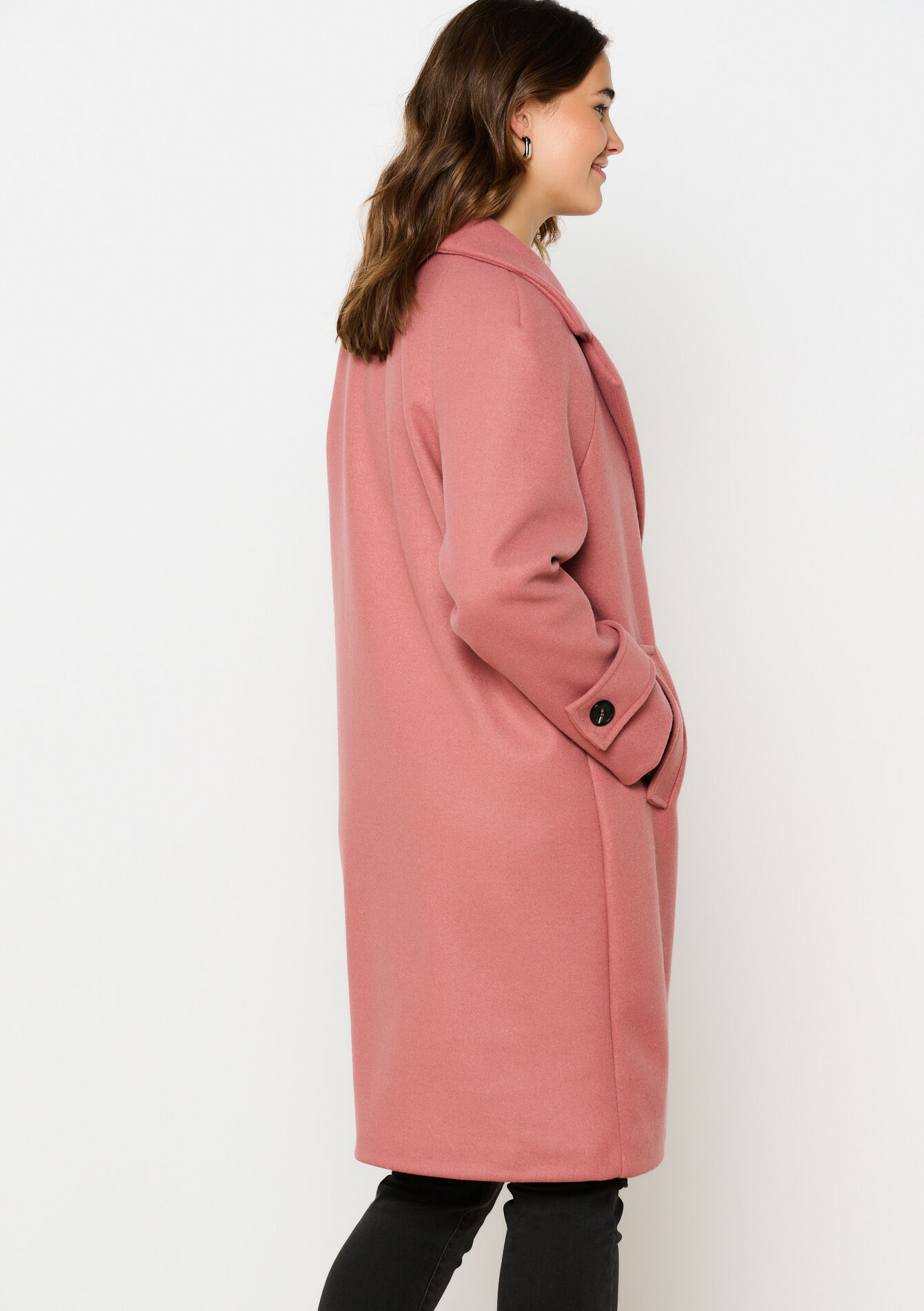 Manteau mi-long, Manteau mi-long - COSMETIC PINK - 23000713_5733