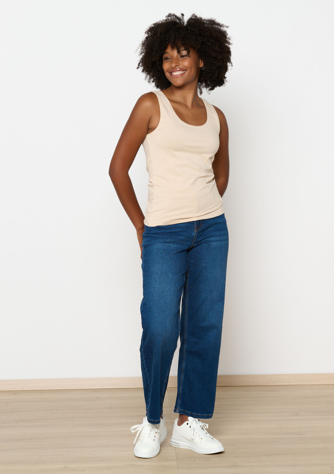 Basic top, Basic top - LT BEIGE - 02200405_2527