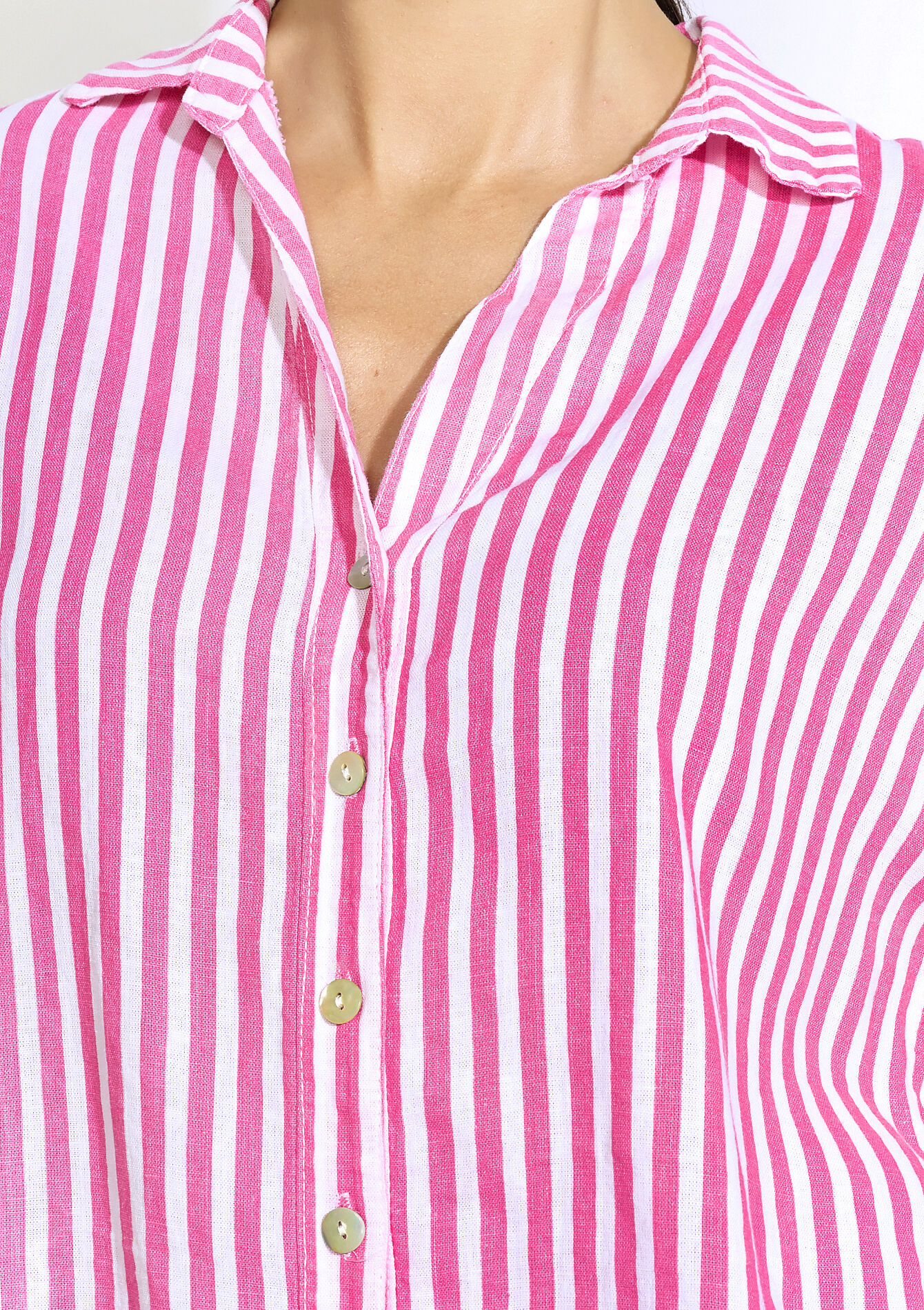 Luchtige gestreepte blouse, Luchtige gestreepte blouse - FUCHSIA - 05702845_5626
