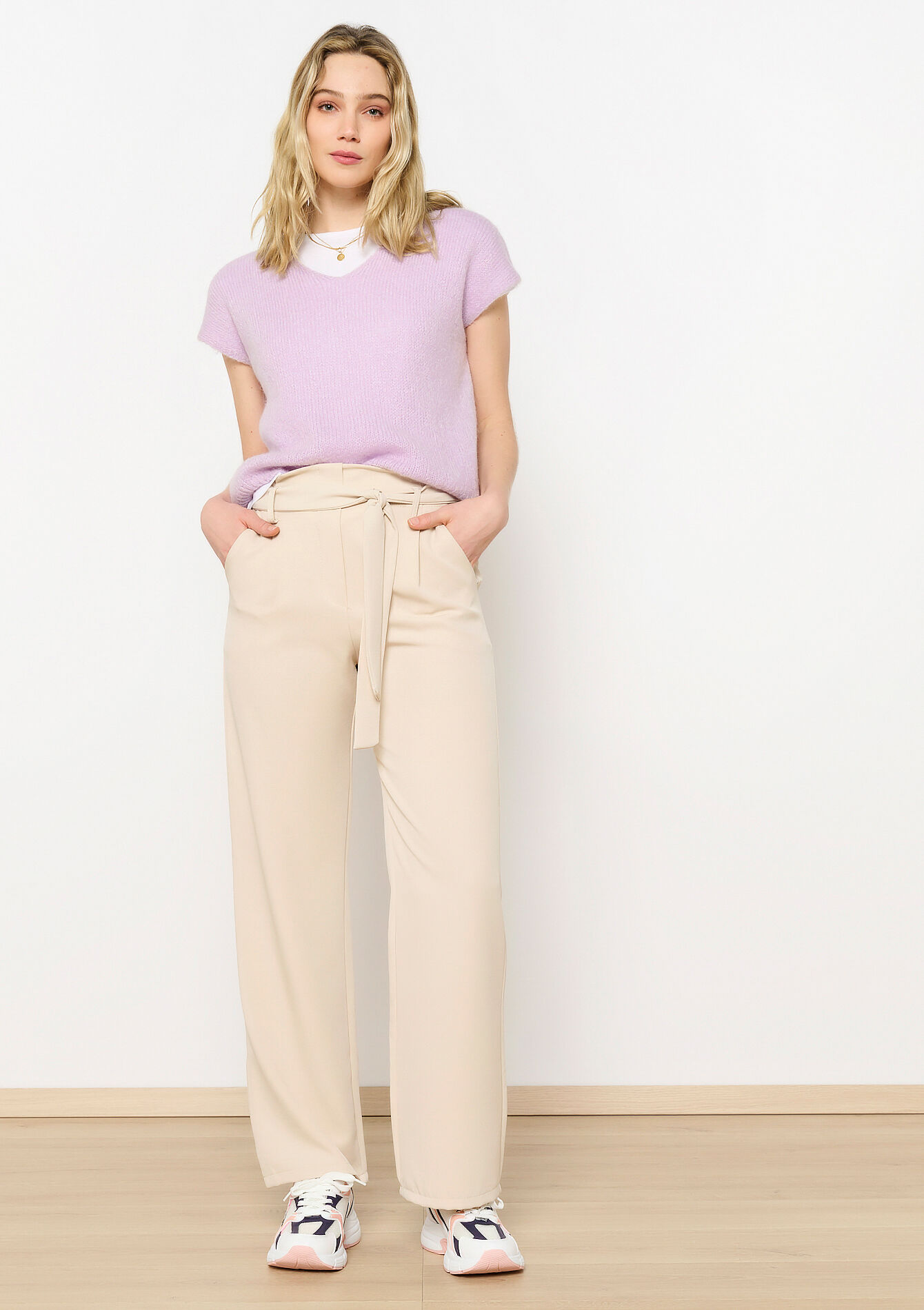 Pull en mohair à manches courtes, Pull en mohair à manches courtes - LILAC BRIGHT - 04006894_2578