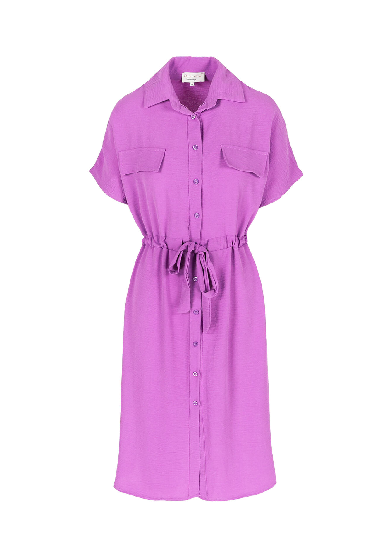 Midi hemdjurk, Midi hemdjurk - PURPLE BLUSH - 08104038_2577