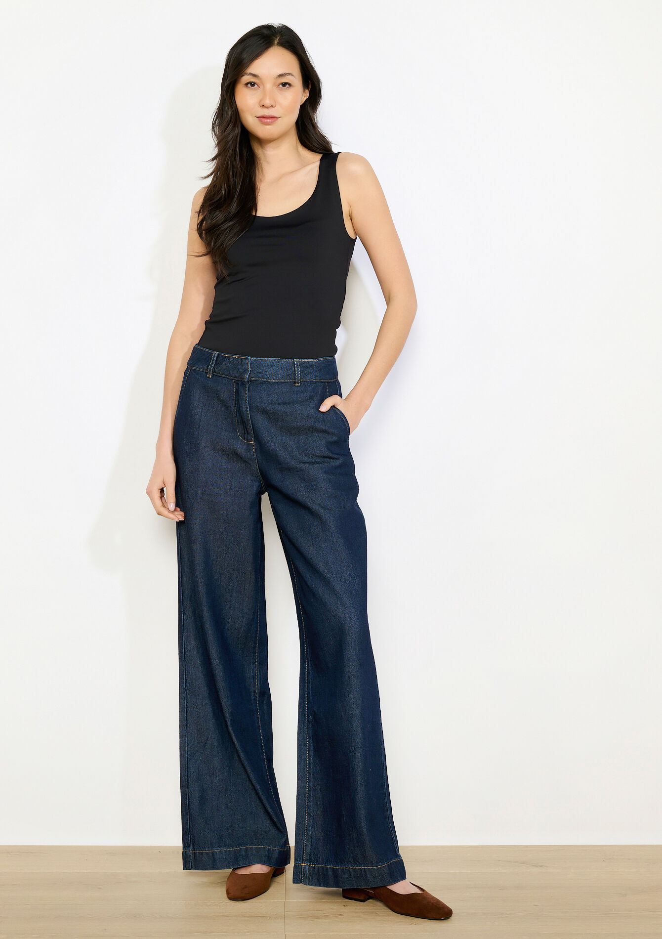 Tanktop met ronde hals - BLACK - 02200530_1119