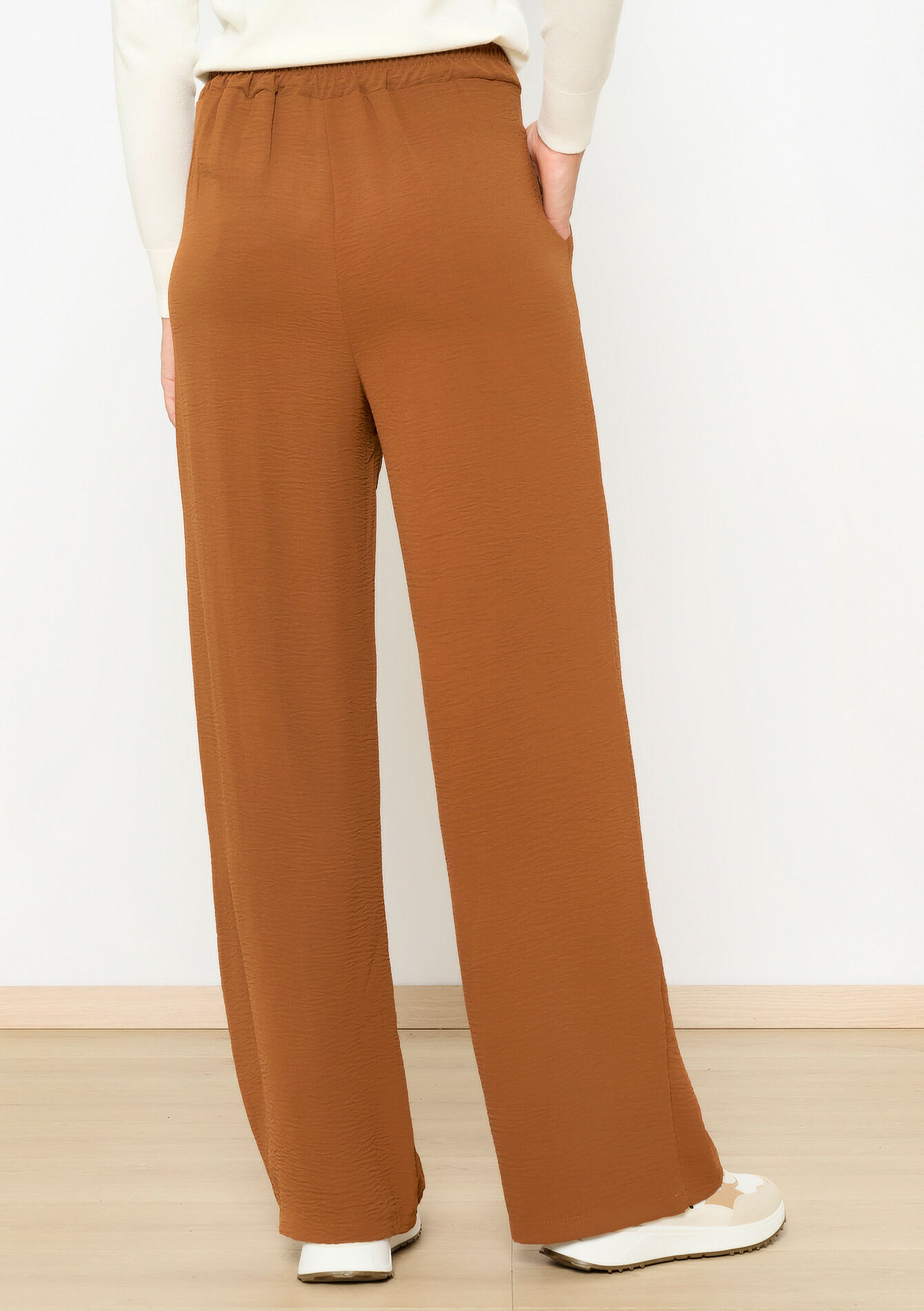 Wijde broek, Wijde broek - LIGHT CAMEL - 06600891_3814