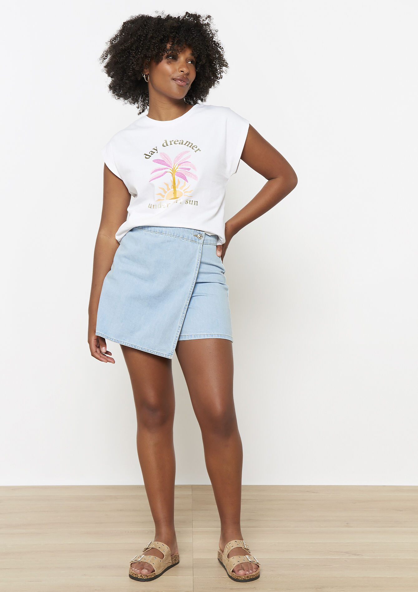 T-shirt met korte mouwen, T-shirt met korte mouwen - OPTICAL WHITE - 02301695_1019