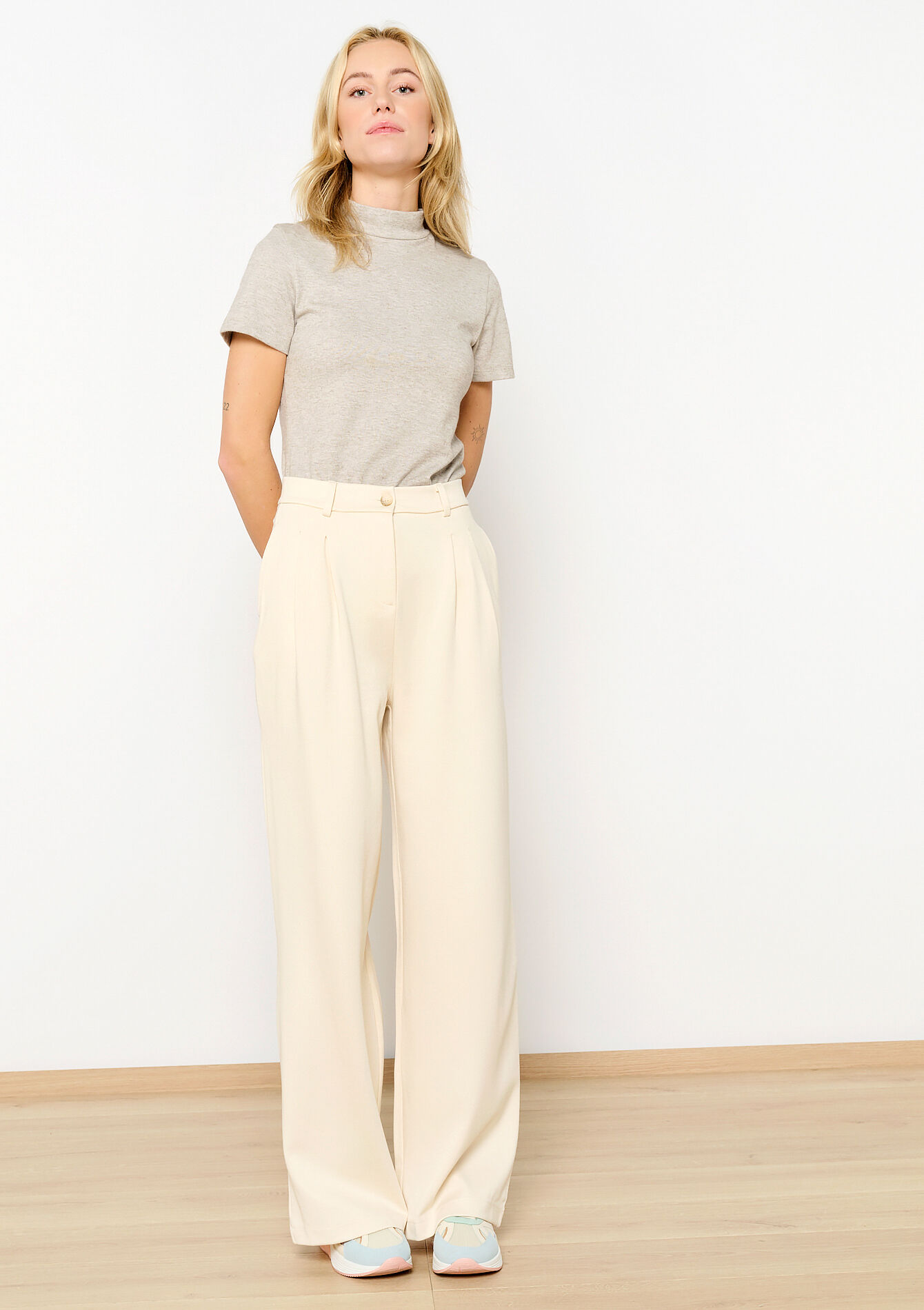 Lange palazzobroek, Lange palazzobroek - VANILLA WHITE - 06100599_1013