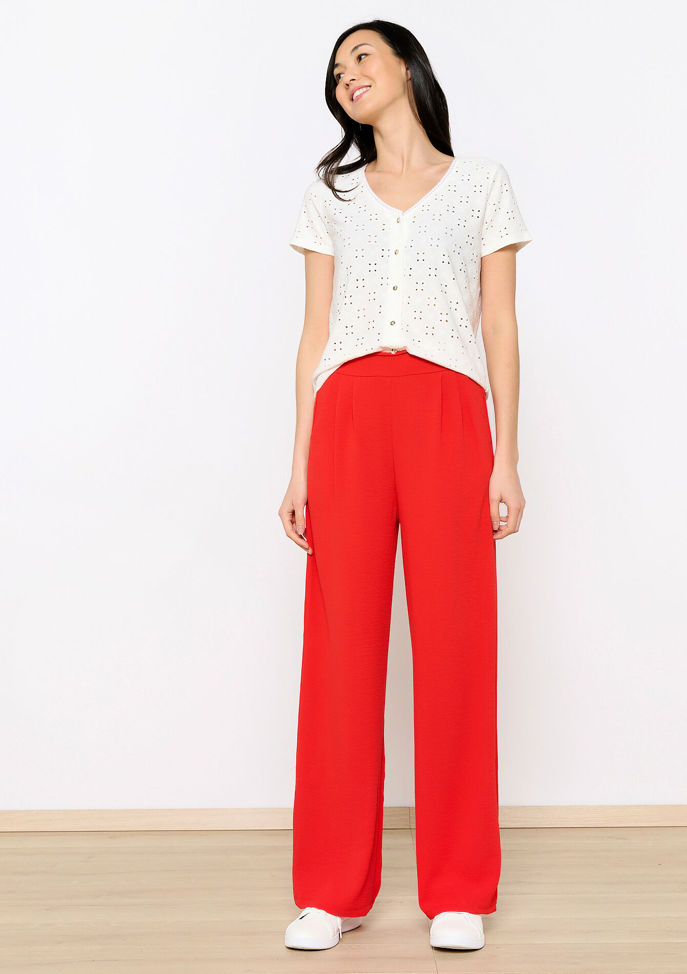 Pantalon évasé, Pantalon évasé - RED LOLLIPOP - 06600821_5301
