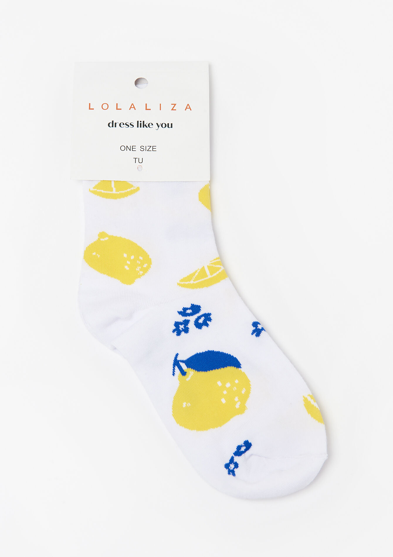 Sokken met citroenen, Sokken met citroenen - OPTICAL WHITE - 17101291_1019