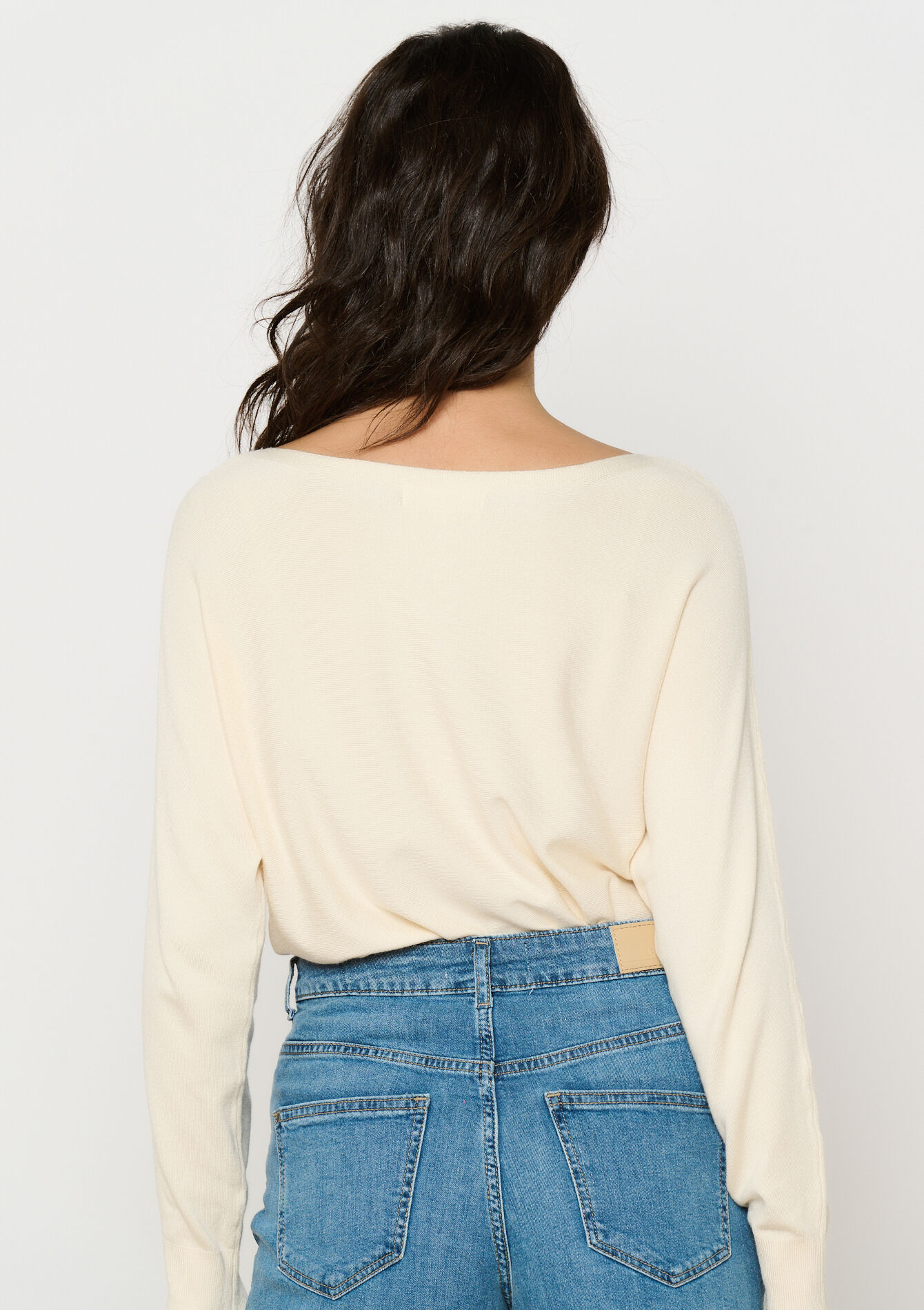 Pull à manches chauve-souris, Pull à manches chauve-souris - ECRU PEACH - 04006650_2564