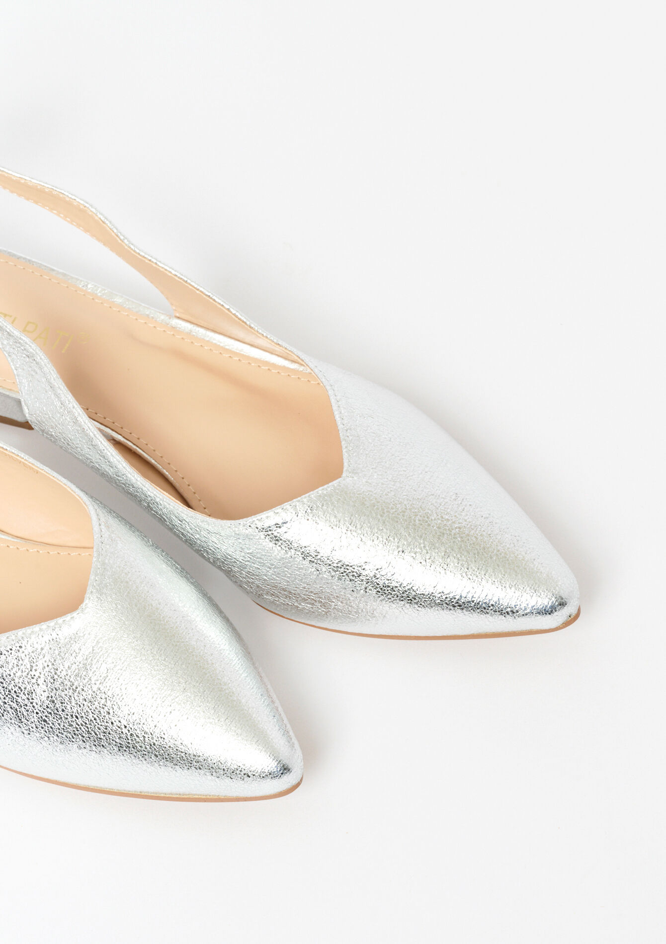 Metallic pumps met strikjes, Metallic pumps met strikjes - SILVER - 13000782_1059