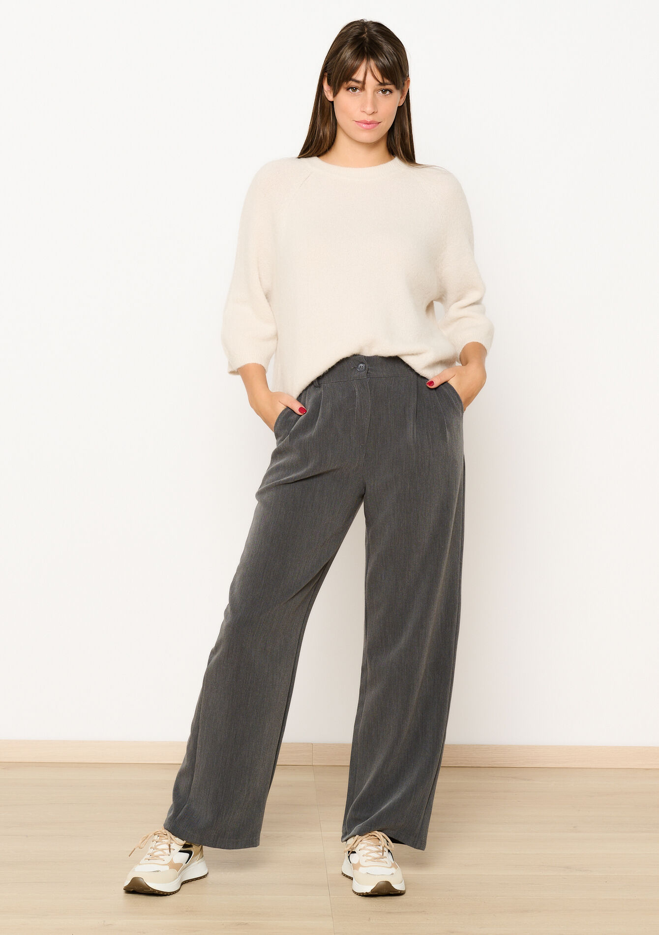 Pull en laine d'alpaga, Pull en laine d'alpaga - VANILLA WHITE - 04006700_1013