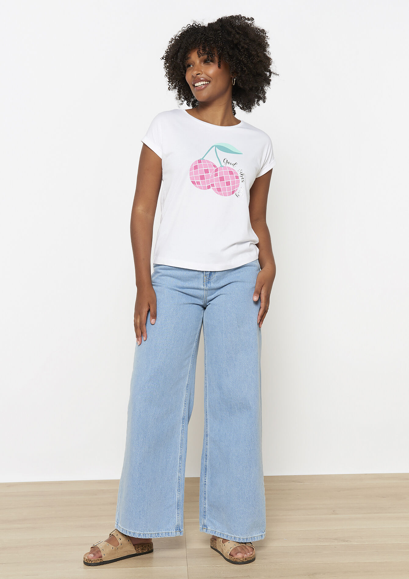 T-shirt avec illustration - WHITE POWDER - 02301643_2514