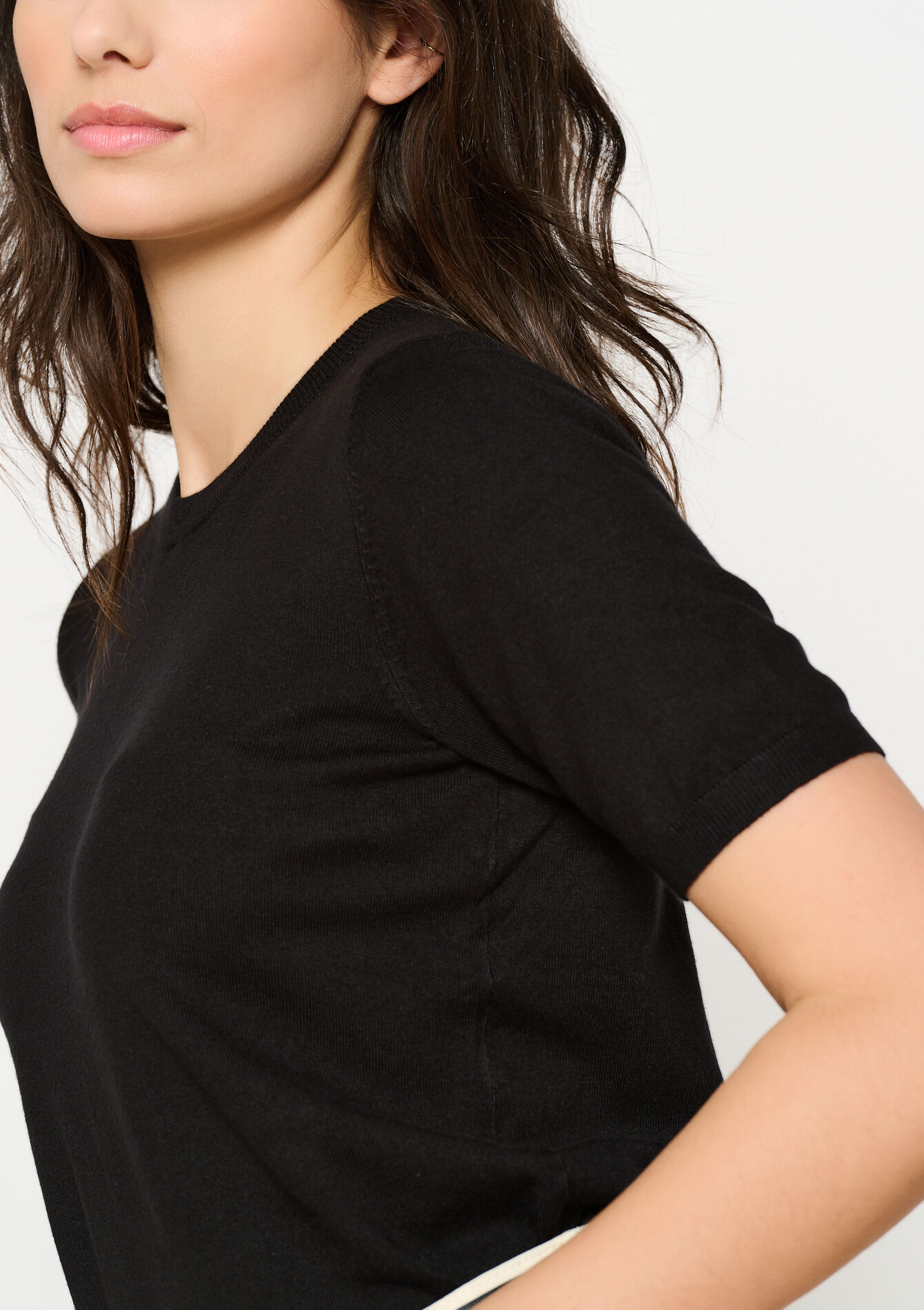 Trui met korte mouwen, Trui met korte mouwen - BLACK - 04006653_1119