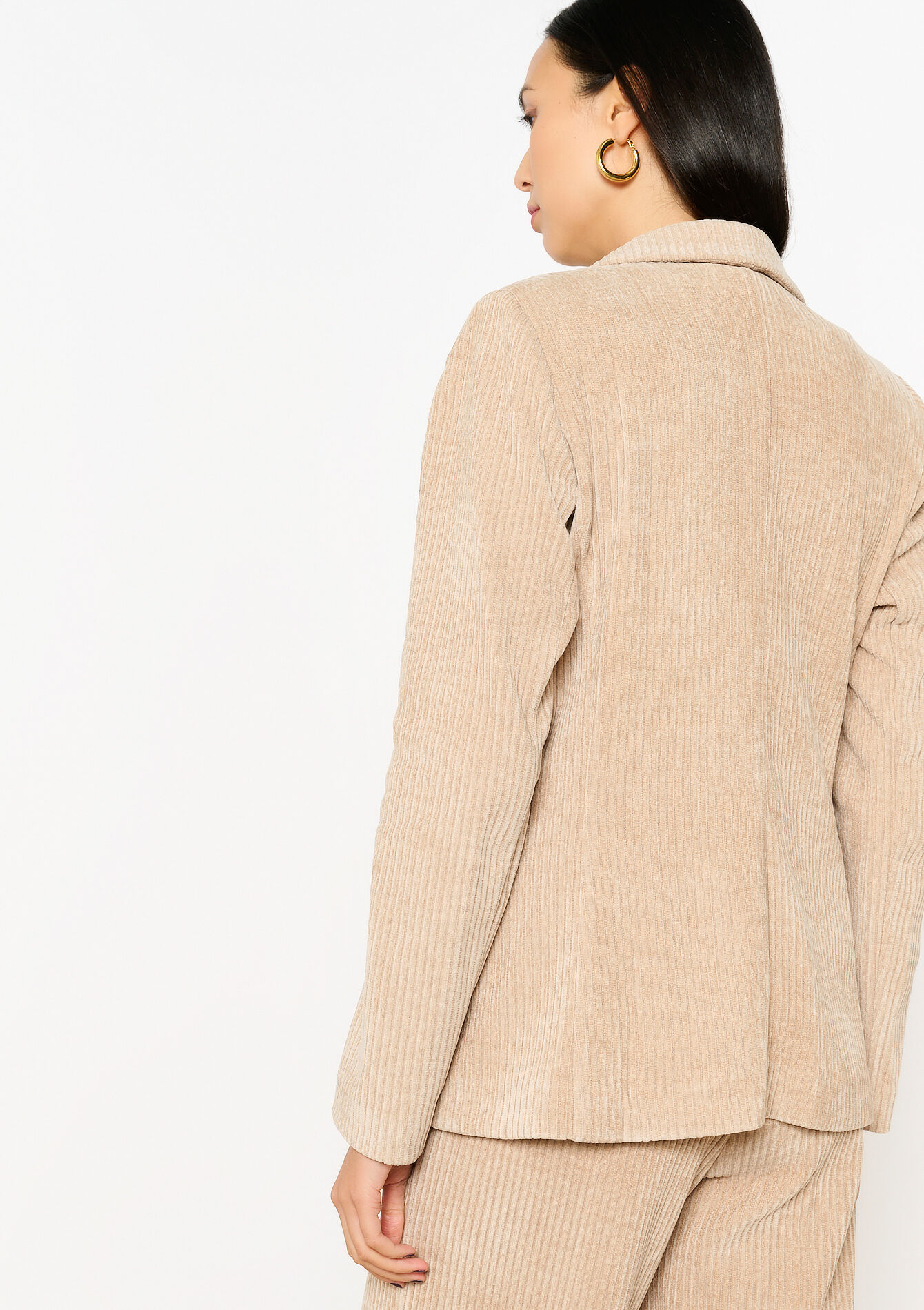 Corduroy blazer, Corduroy blazer - LT BEIGE - 09100976_2527