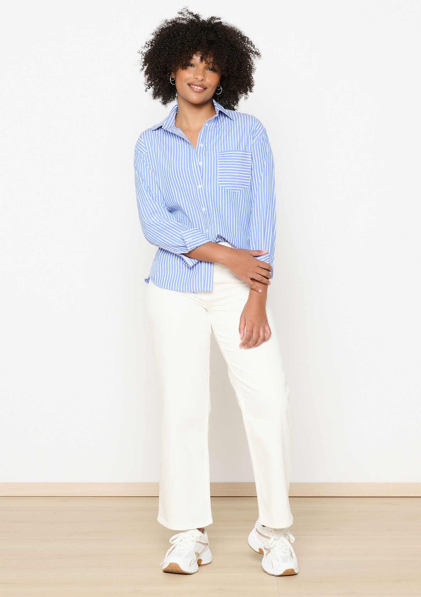 Chemise à rayures, Chemise à rayures - BLUE FAIENCE - 05702720_1584