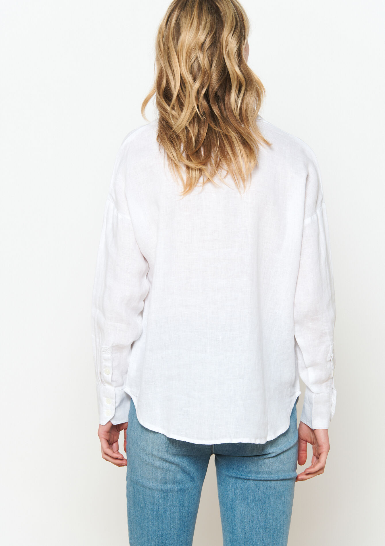 Linnen hemd - OPTICAL WHITE - 05702375_1019