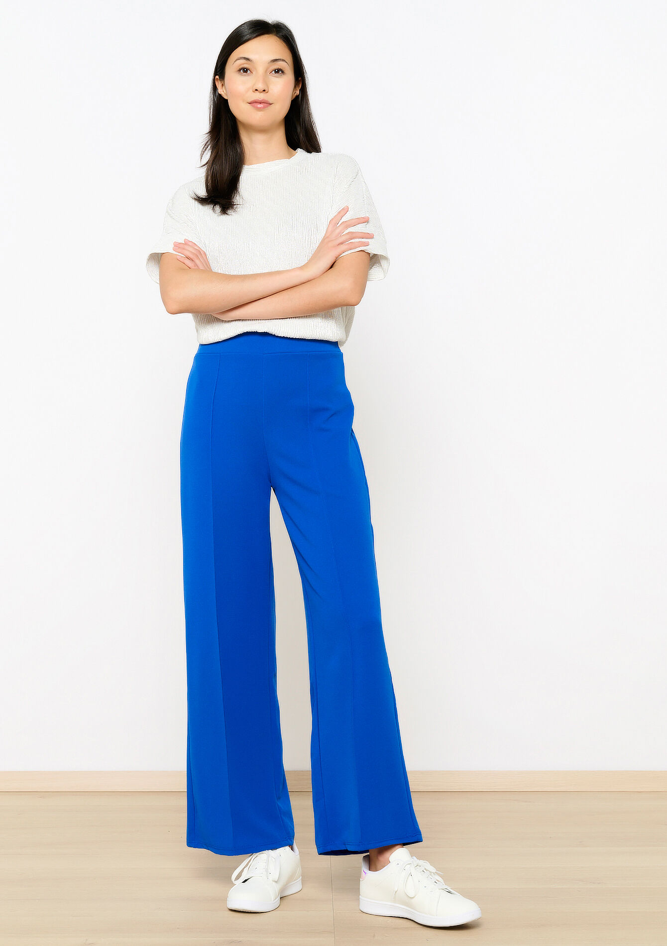 Wijde pantalon - ELECTRIC BLUE - 06600883_1619