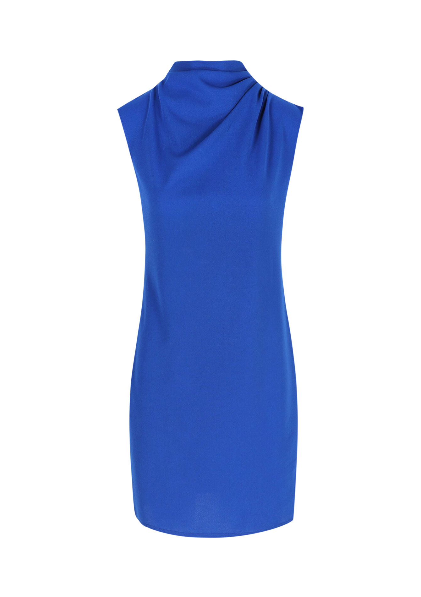 Straight dress in scuba fabric, Straight dress in scuba fabric - BLUE DENIM - 08103991_1638