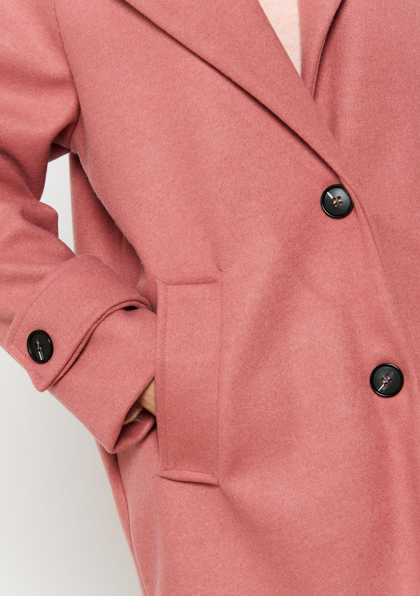 Manteau mi-long, Manteau mi-long - COSMETIC PINK - 23000713_5733