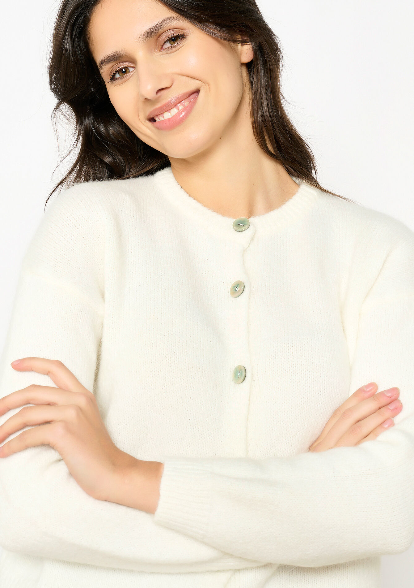 Mohair cardigan, Mohair cardigan - OFFWHITE - 04101282_1001