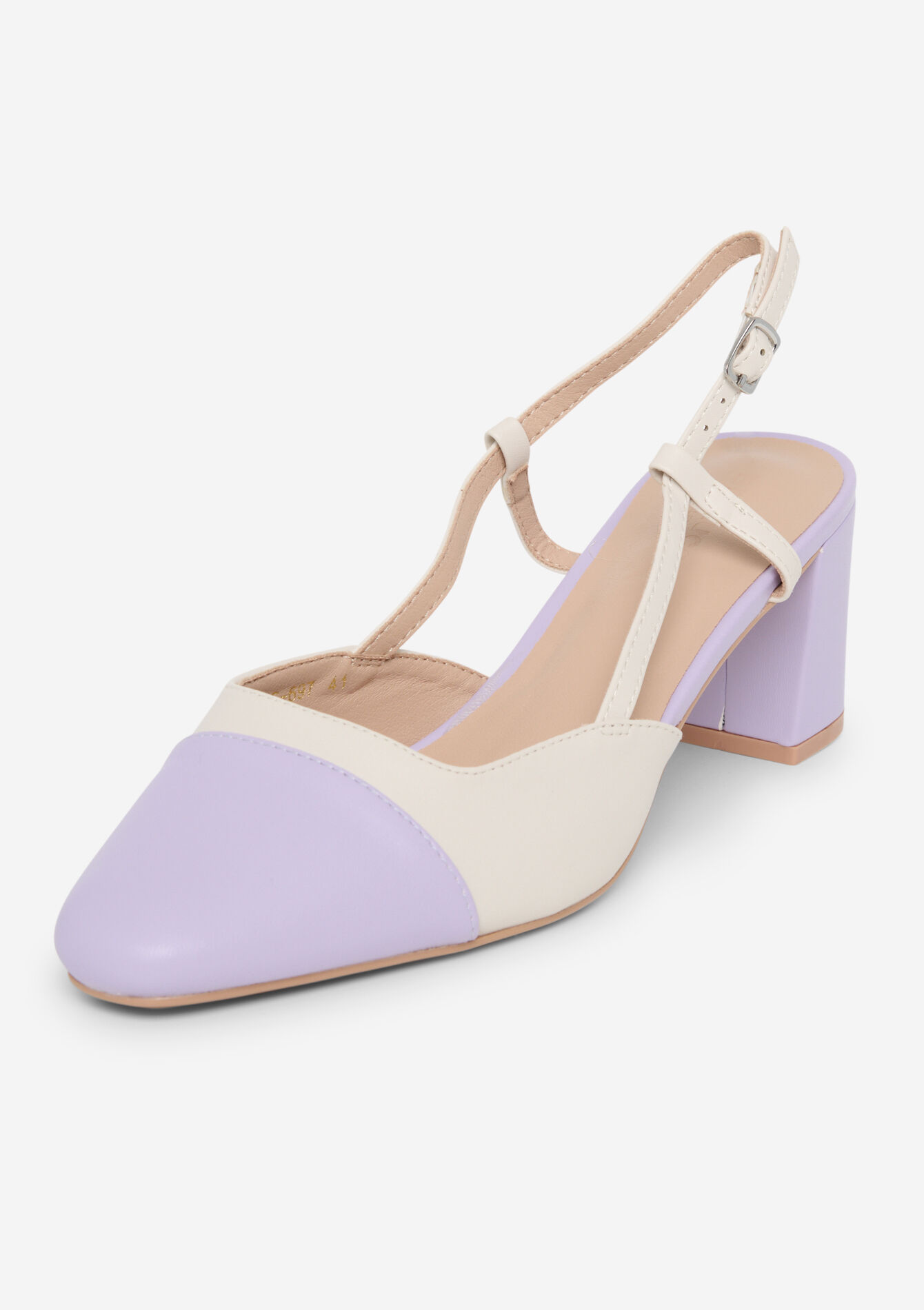 Pumps in imitation leather, Pumps in imitation leather - PASTEL LILAC - 13000793_1493