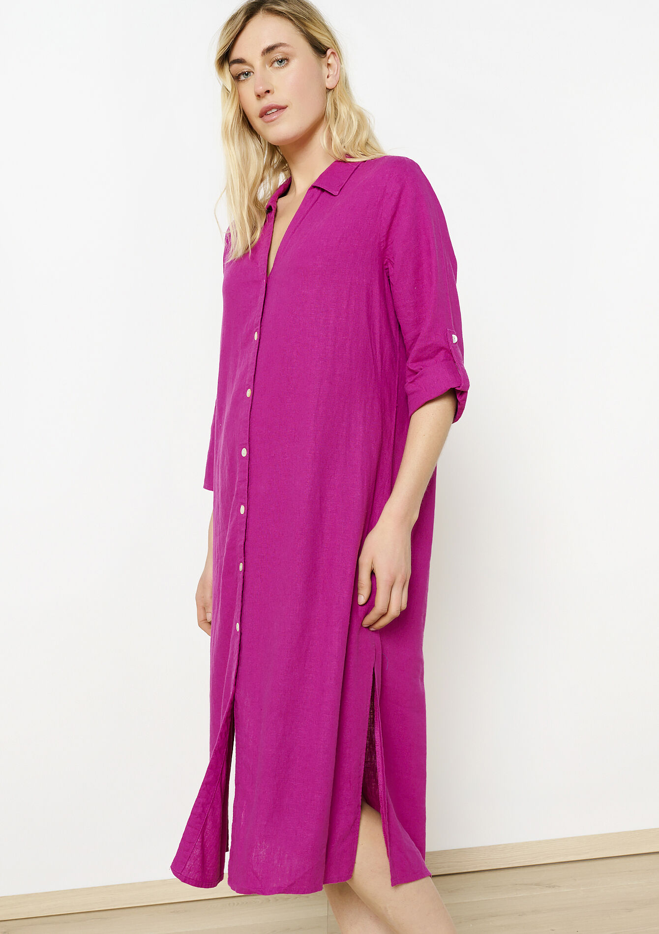 Overhemdjurk met knopen - VIOLINE - 08103882_2576