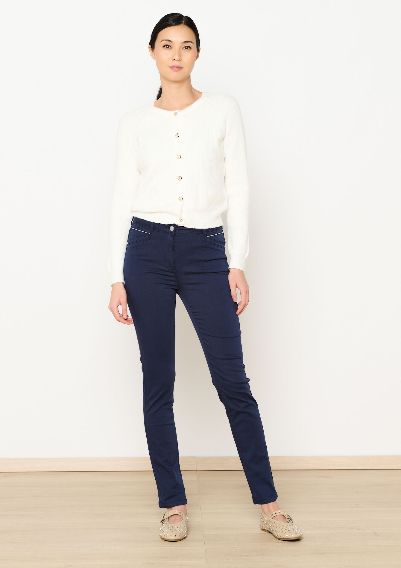 Pantalon slim - NAVY BASIC - 06004562_2723