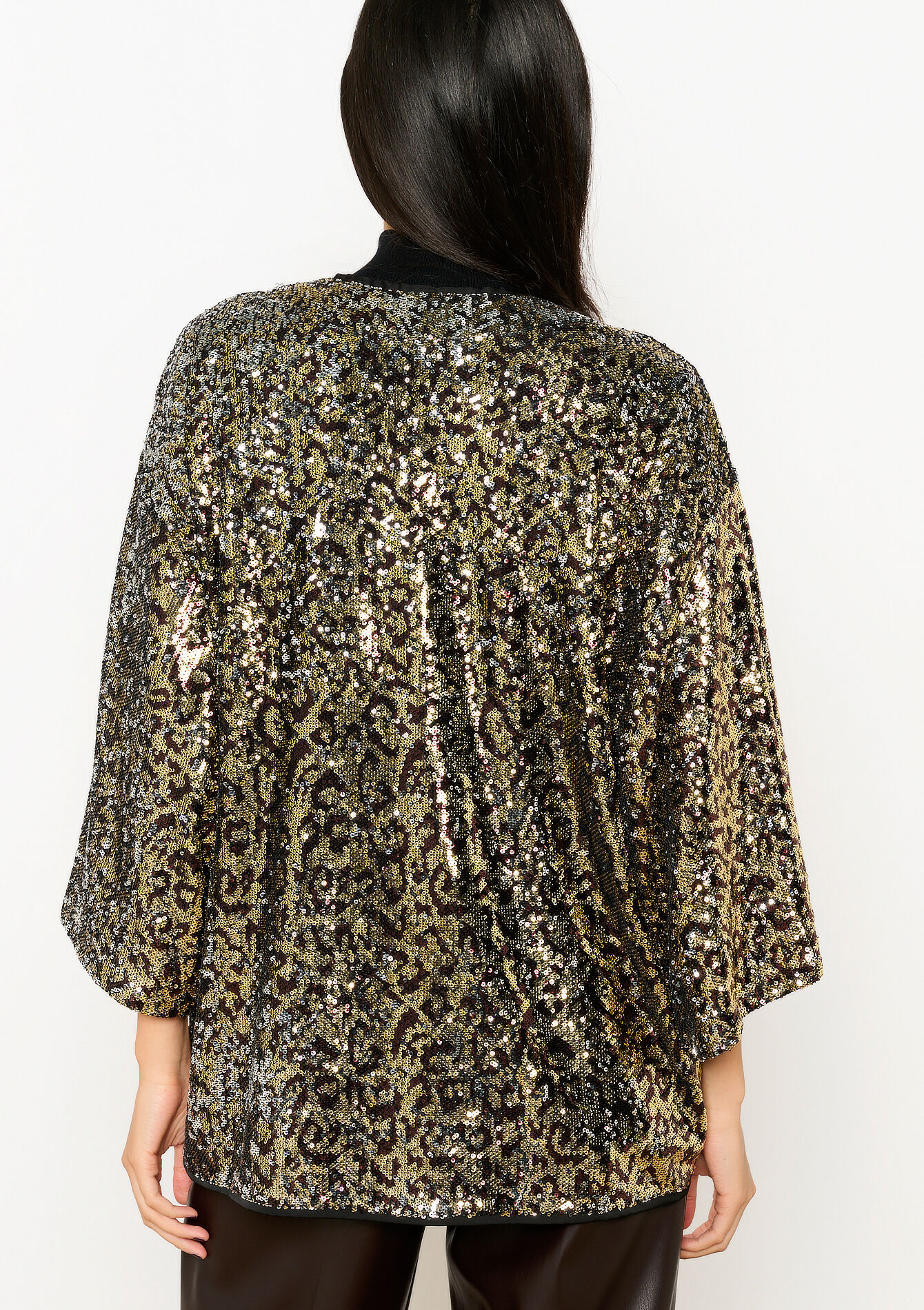 Kimono with sequins, Kimono with sequins - BLACK - 09001435_1119