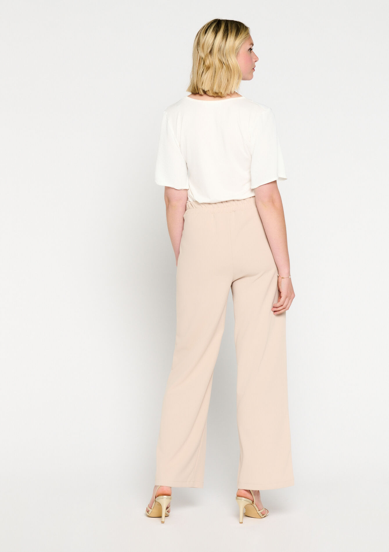 Wijde broek, Wijde broek - LT BEIGE - 06600744_2527