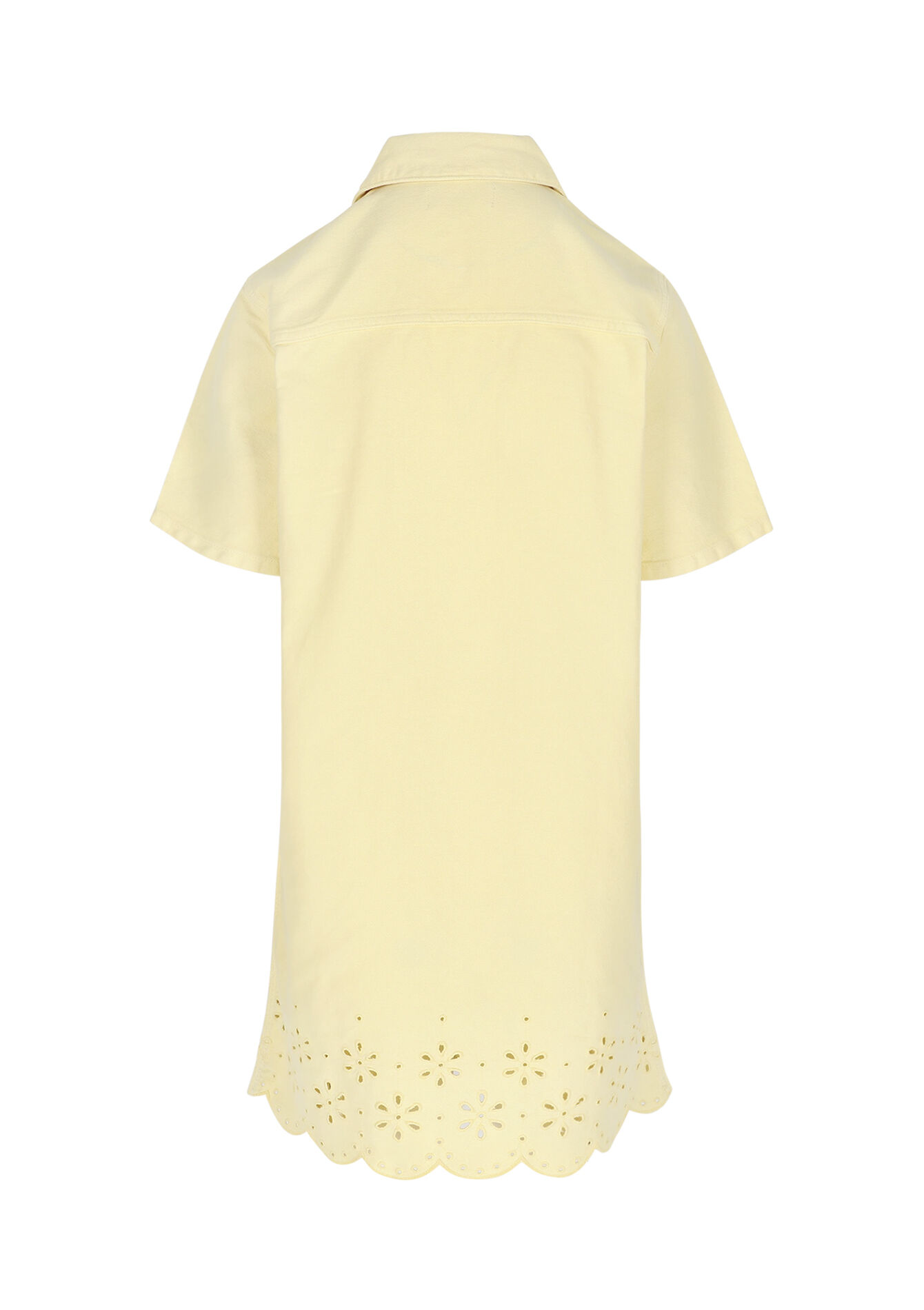 Jurk met broderie anglaise - YELLOW PASTEL - 08104296_5004