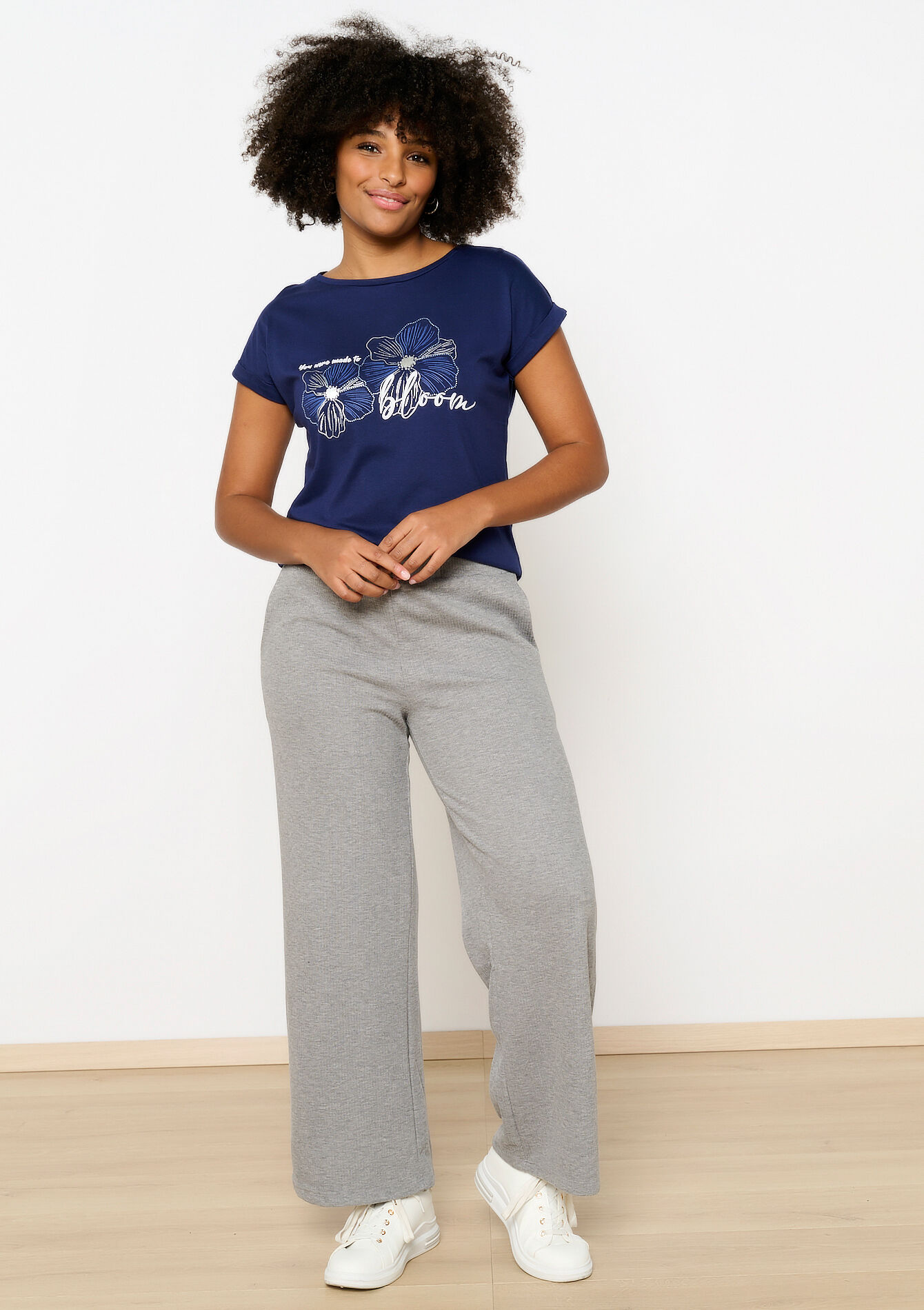 T-shirt with artwork, T-shirt with artwork - NAVY BASIC - 02301643_2723