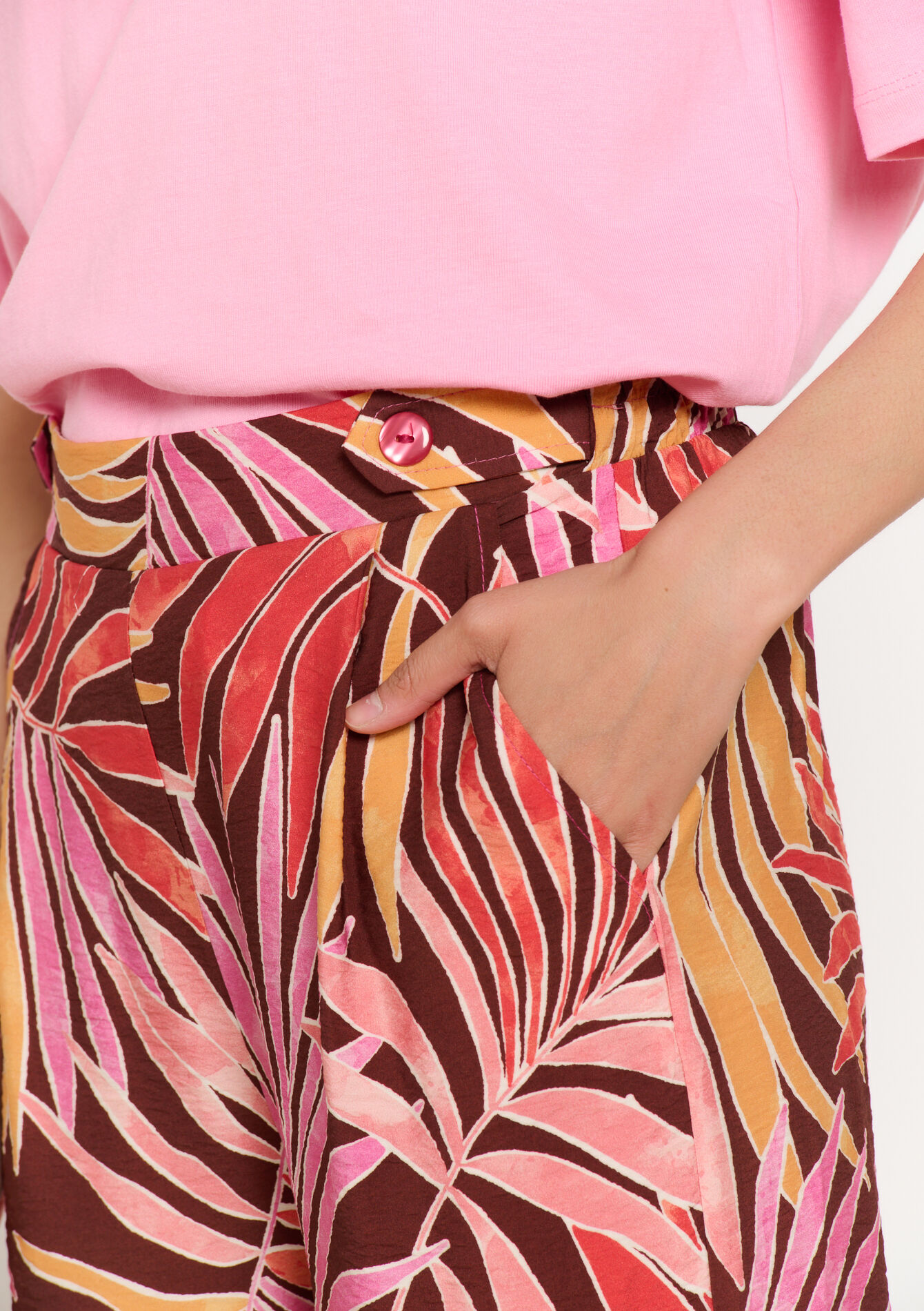 pantalon fluide imprimé, pantalon fluide imprimé - CHOCO BROWN - 06600987_836