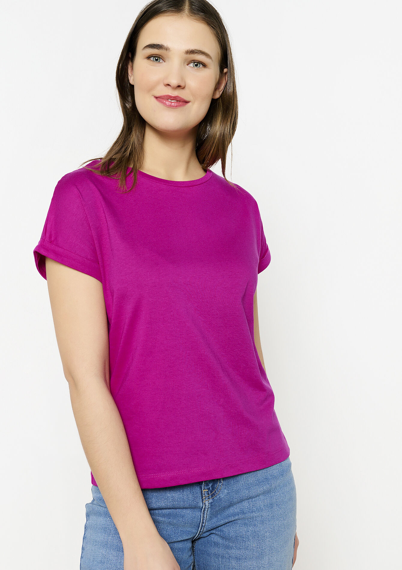 Basic T-shirt, Basic T-shirt - VIOLINE - 02301630_2576