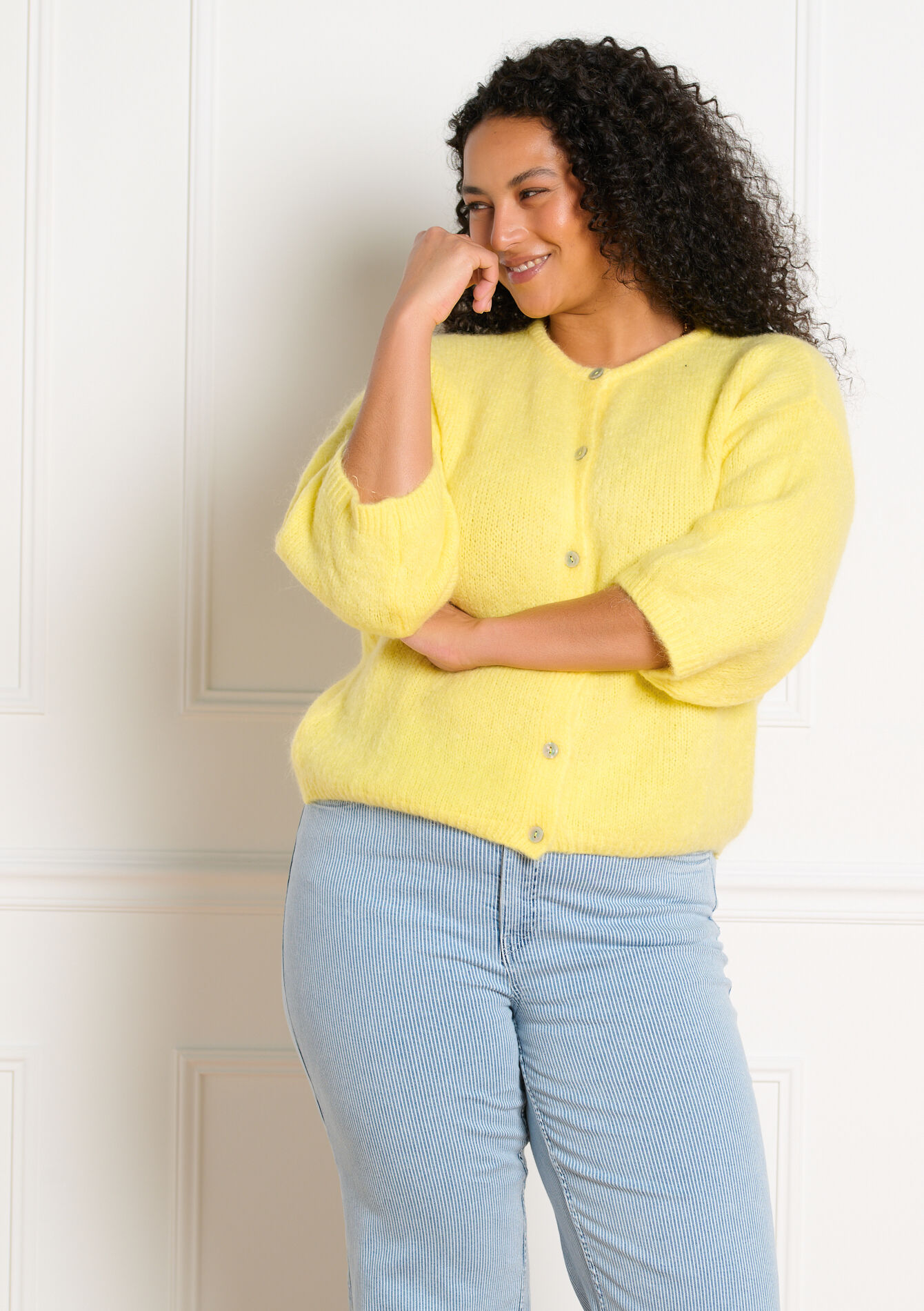 Minimalistisch vest met knopen, Minimalistisch vest met knopen - YELLOW SUN - 04101446_5007