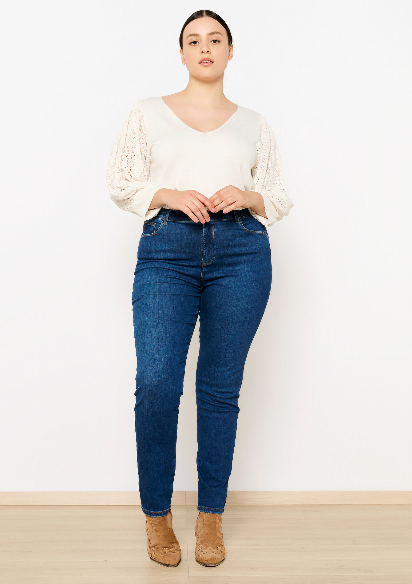 Multiple size slim jeans - DARK BLUE - 22000474_0501