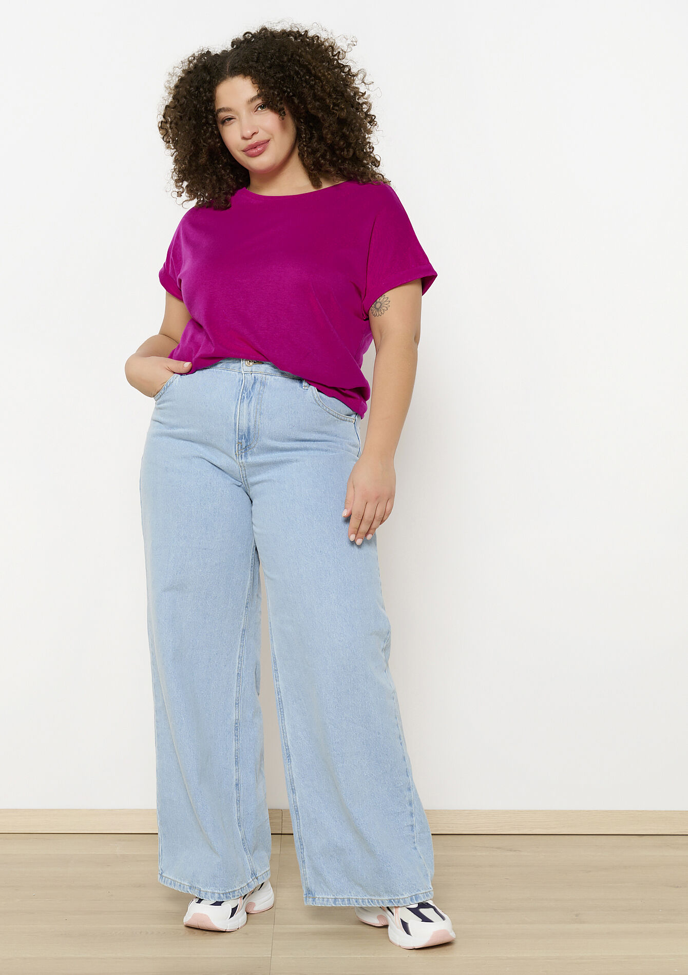 Basic T-shirt, Basic T-shirt - VIOLINE - 02301630_2576