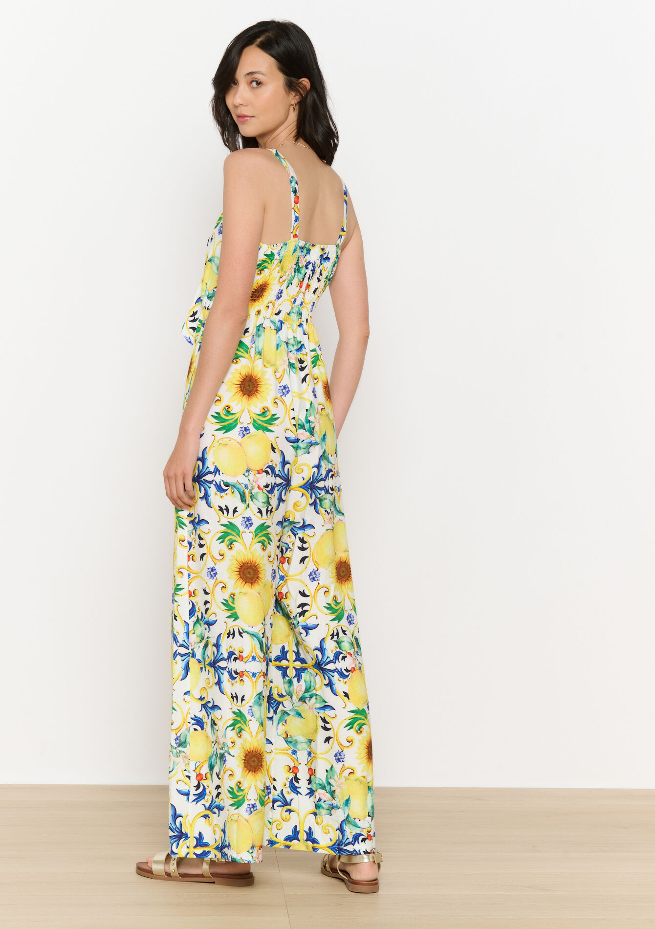 Lemon print jumpsuit, Lemon print jumpsuit - YELLOW SUN - 06004631_5007